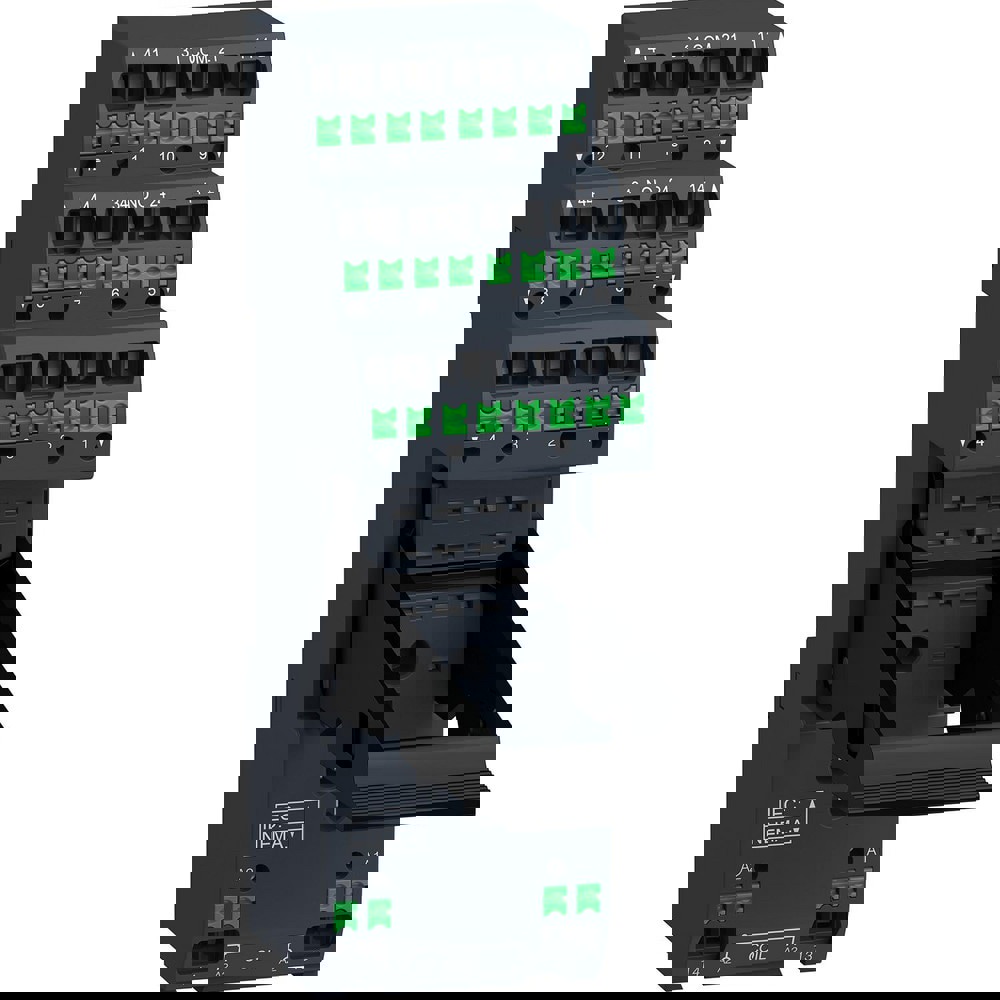 Relay Sockets; Socket Shape: Flat ; Contact Form: 4CO ; Terminal Type: Plug-in ; Contact Amperage: 6A; 12A ; Number Of Tiers: 0.000 ; Number Of Circuits Controlled: 4
