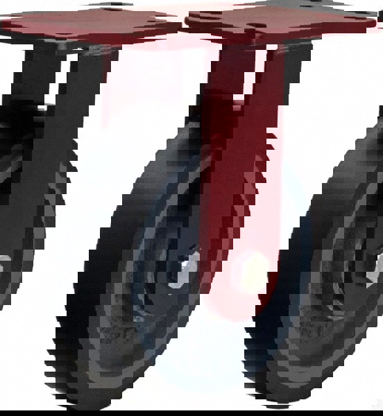 Rigid Top Plate Caster: Polyurethane, 6