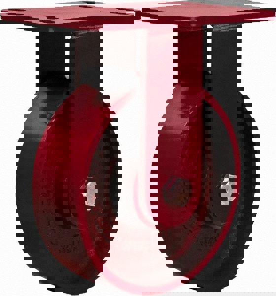 Rigid Top Plate Caster: Steel, 6