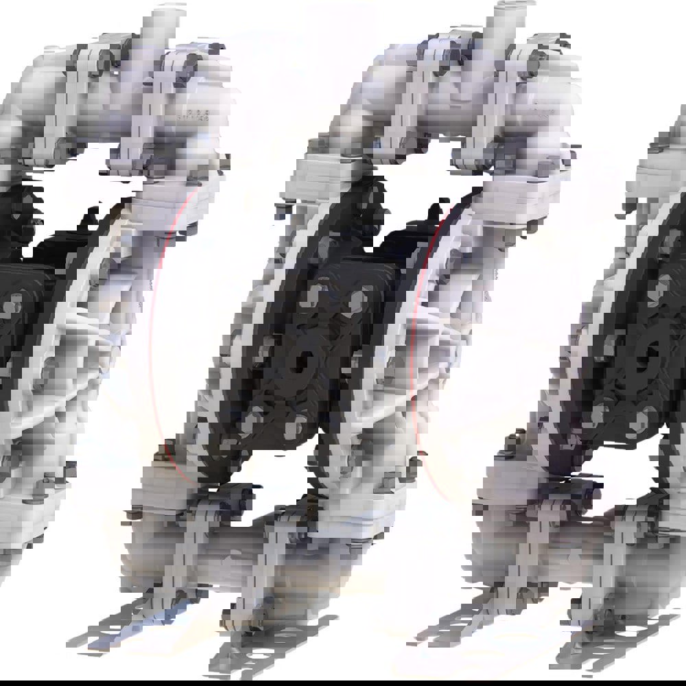 Air-Operated Diaphragm Pumps; Maximum Flow Rate (Gpm - 2 Decimals): 14.00 ; Maximum Working Pressure: 100.000 ; Thread Type: NPT ; Inlet Size: 0.5in ; Cubic Feet Per Minute: 16 SCFM ; Diaphragm Material: Buna