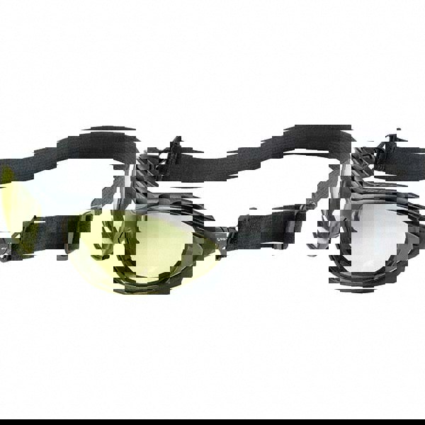 Safety Glass: Anti-Fog, Polycarbonate, Amber Lenses, Full-Framed, UV Protection