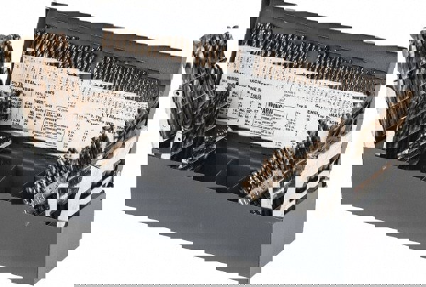 Drill Bit Set: Screw Machine Length Drill Bits, 115 Pc, 0.04