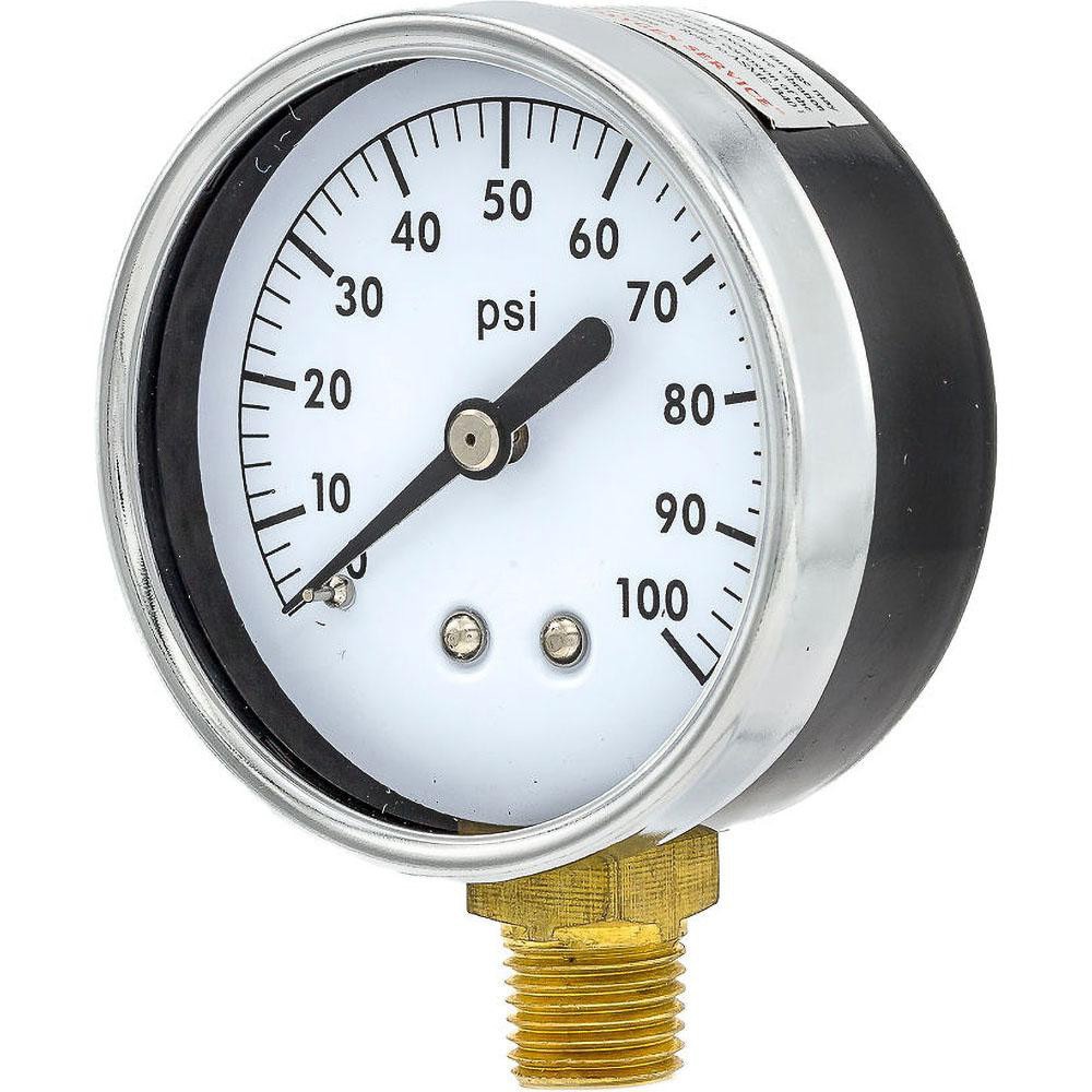 Pressure Gauges; Gauge Type: Utility Gauge ; Scale Type: Single ; Accuracy (%): 3-2-3% ; Dial Type: Analog ; Thread Type: 1/4