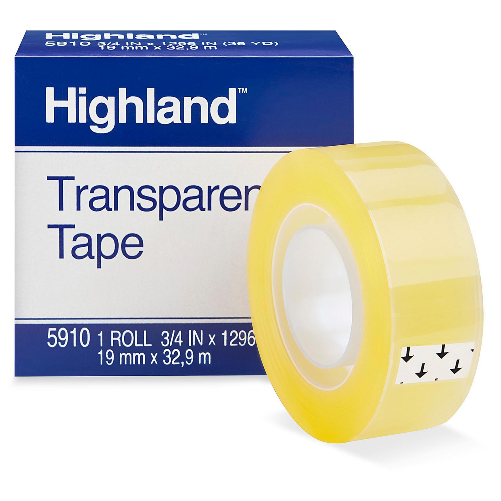 3M 5910 Highland Transparent Tape - 3 4