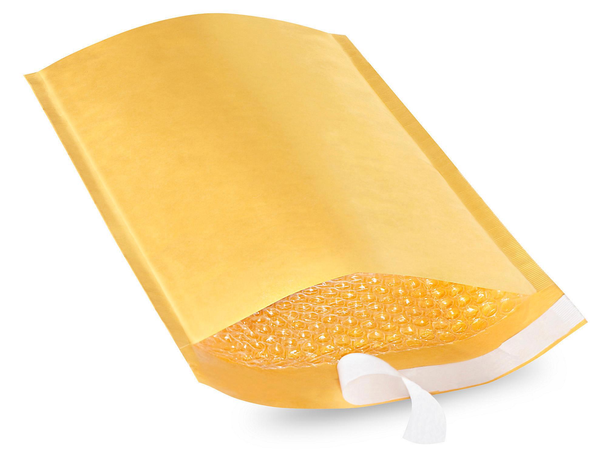 Uline Self-Seal Gold Bubble Mailers #3 -
