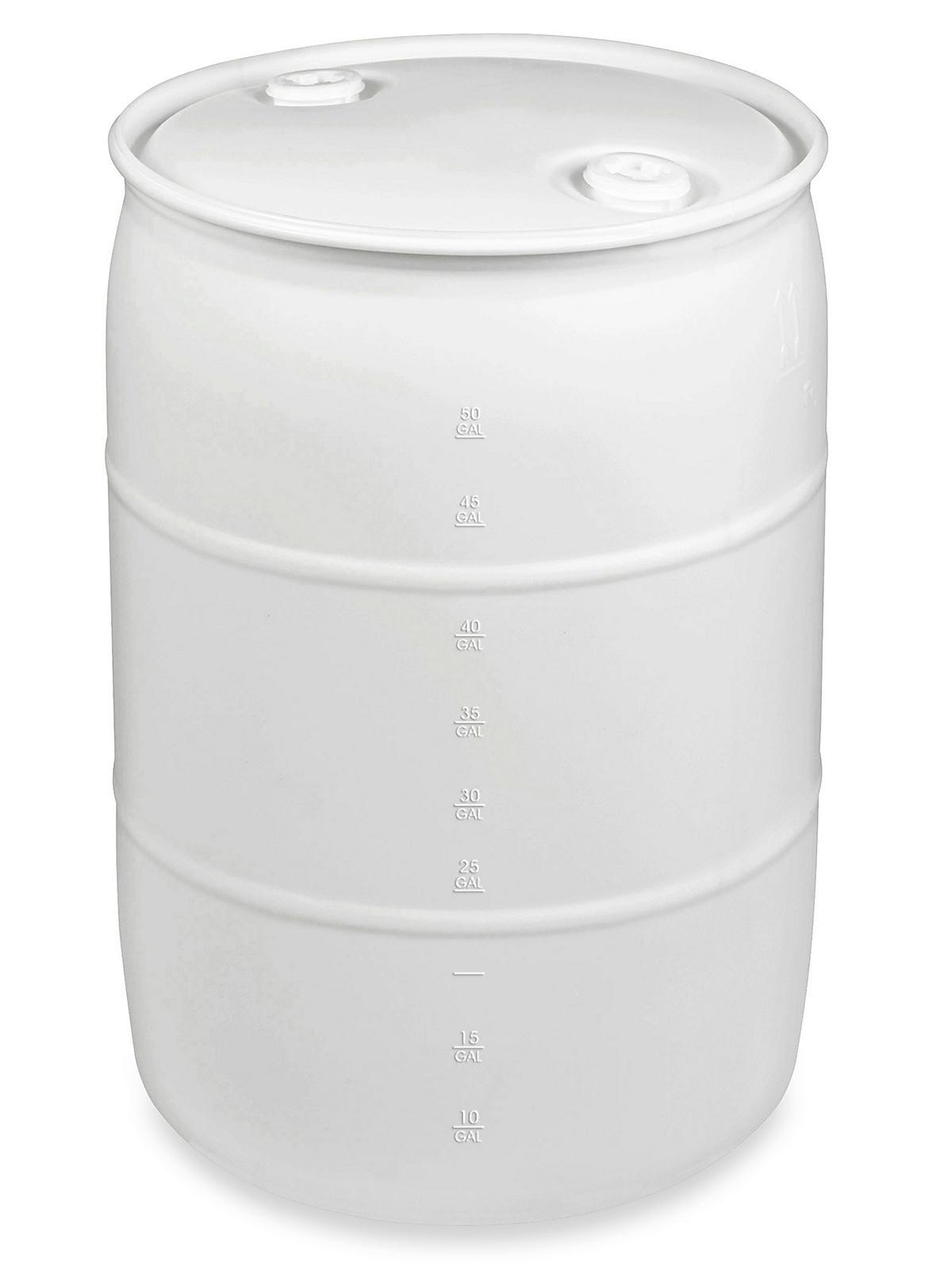 Plastic Drum - 55 Gallon, Closed Top, Na