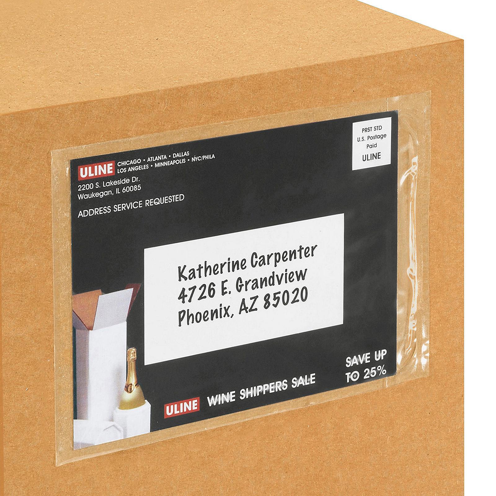 Clear Front/Back Packing List Envelopes