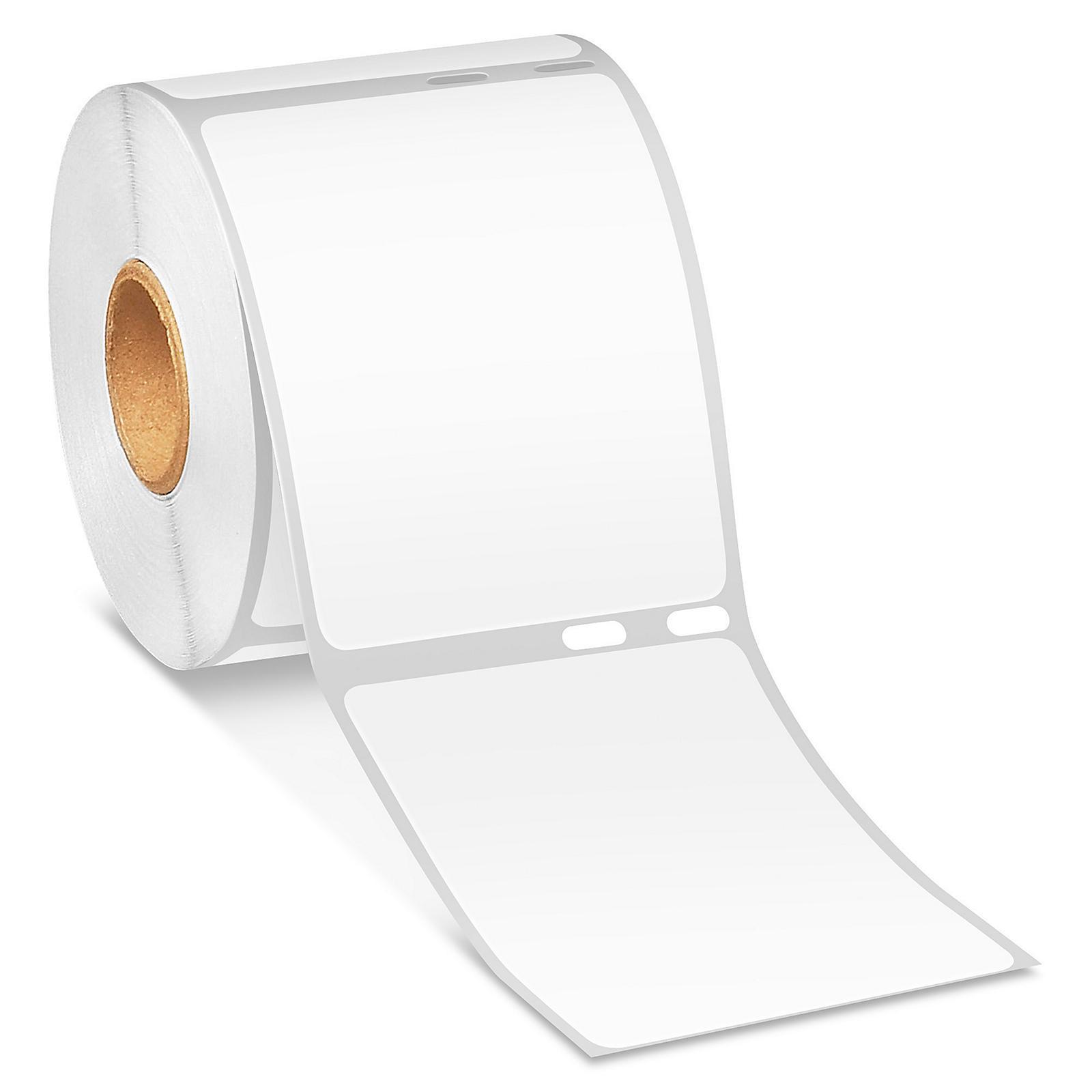 Uline Mini Printer Labels - White Paper,