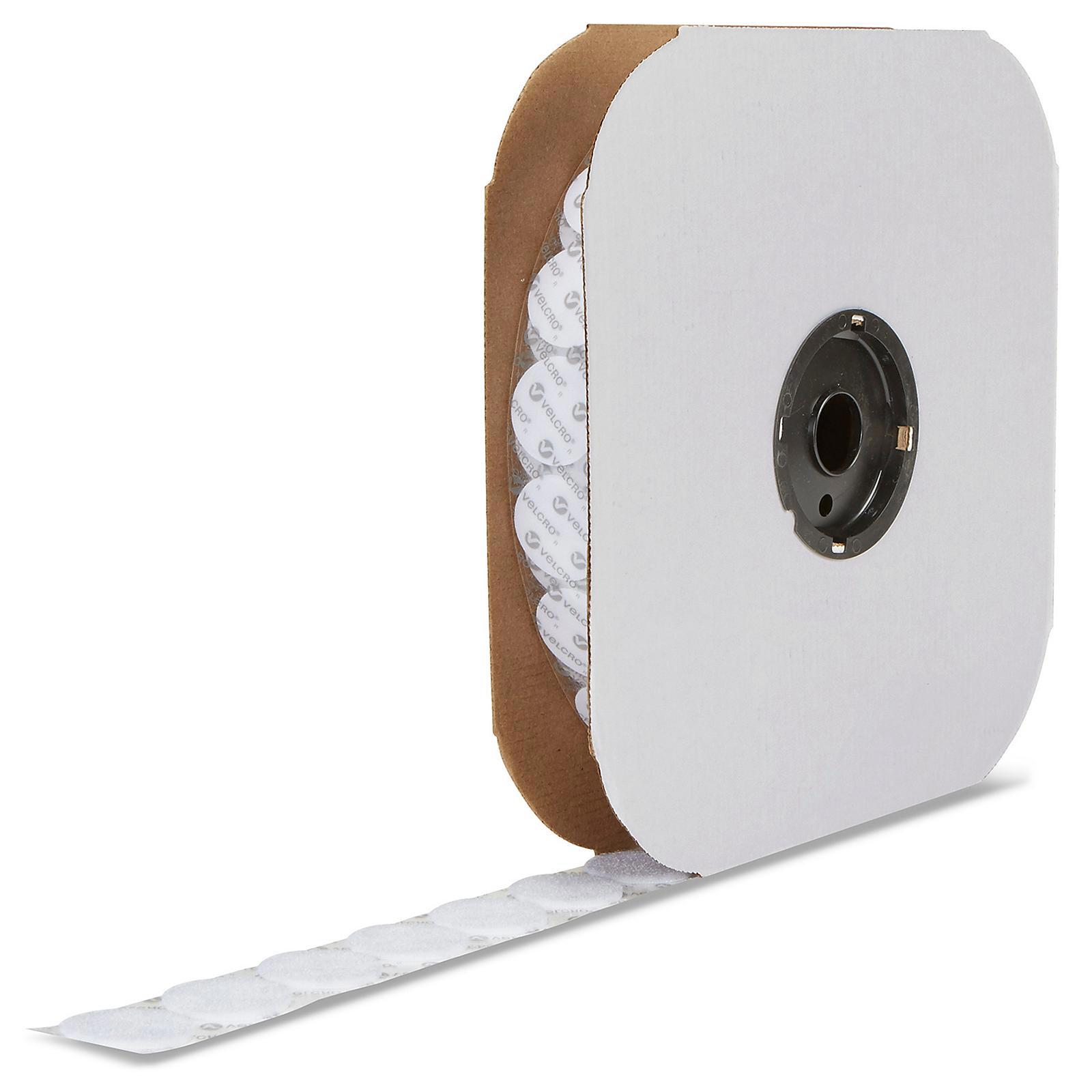 Velcro Brand Tape Dots - Loop, White, 1