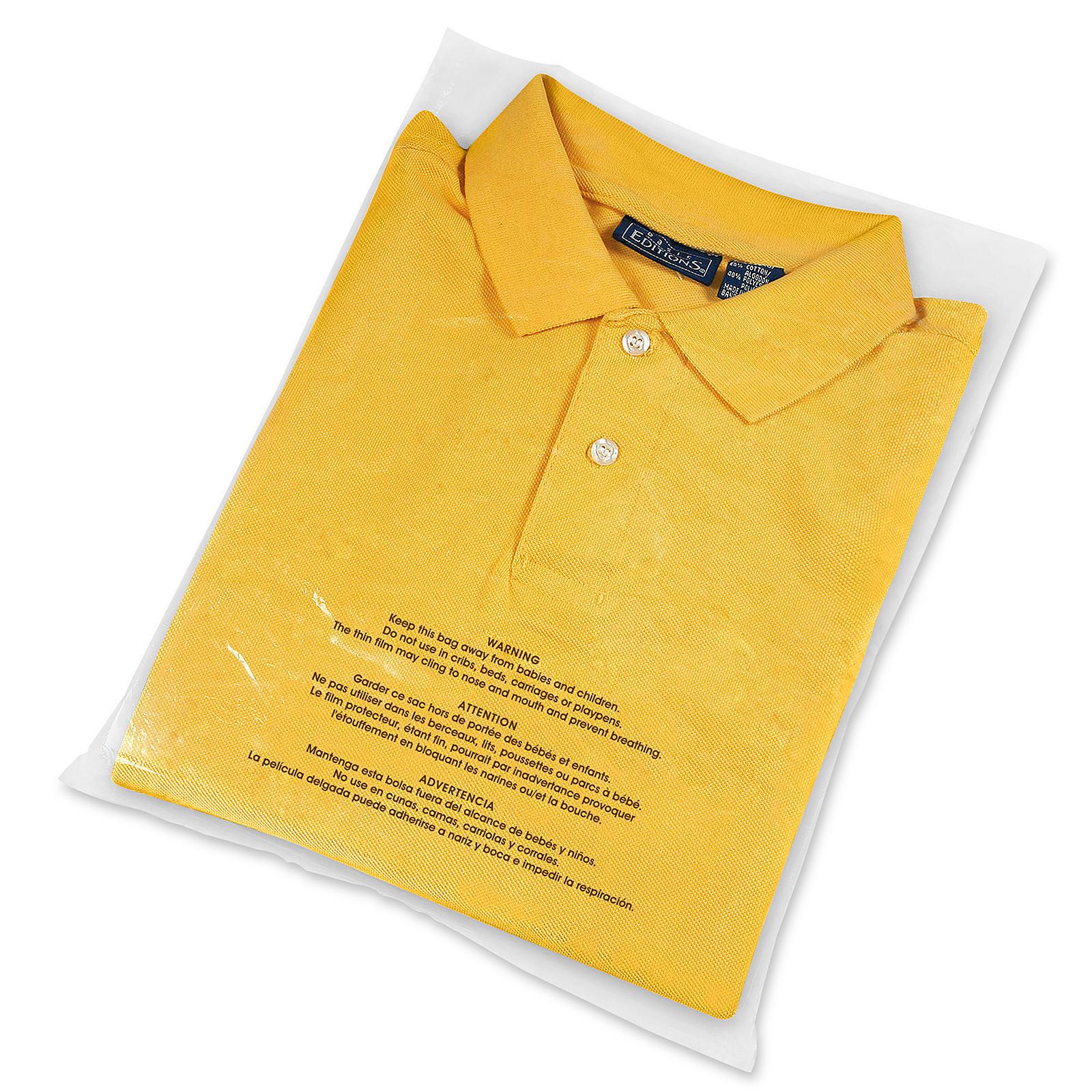 Open End Suffocation Warning Bags - 2 Mi