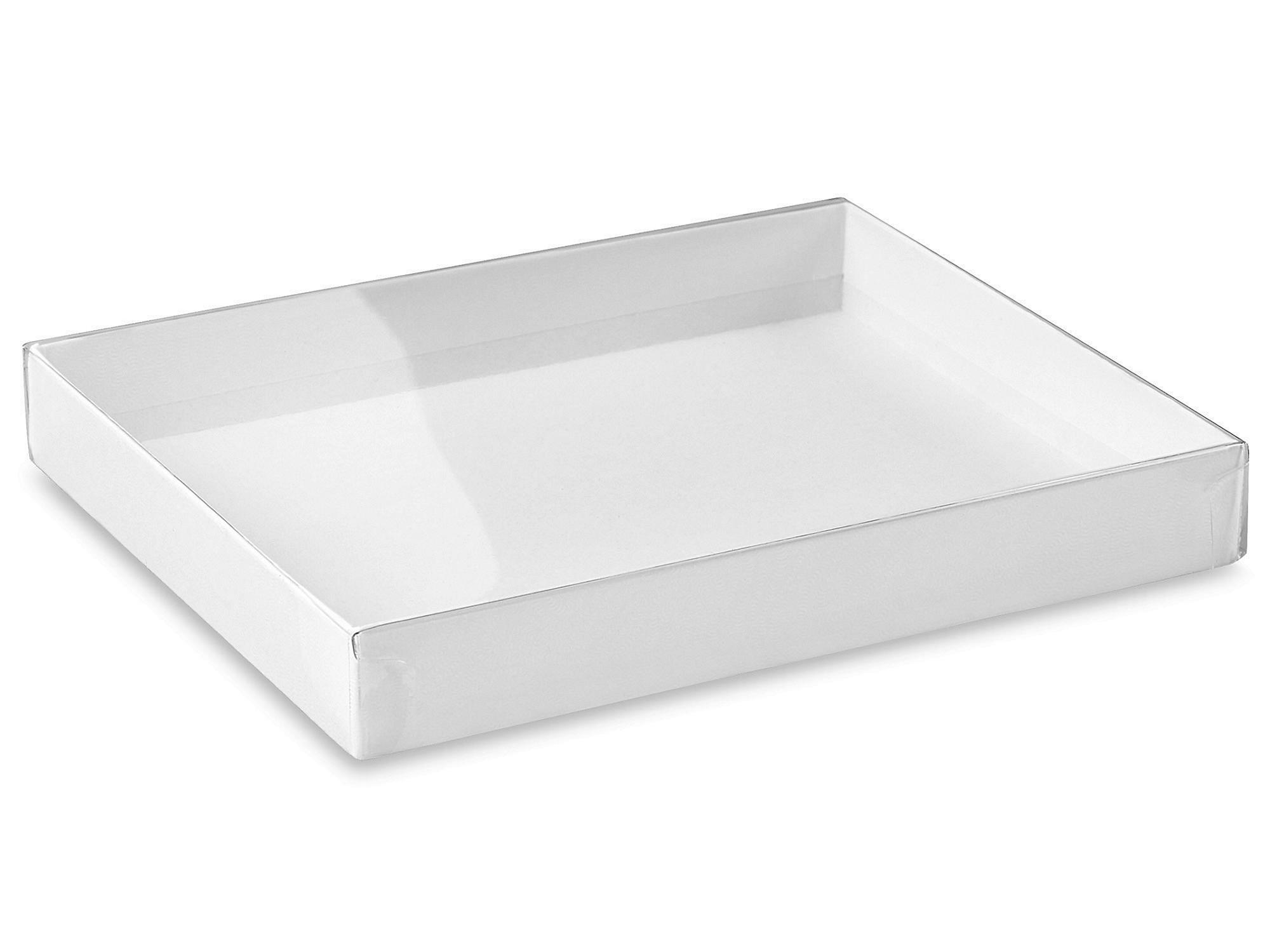 Clear Lid Boxes with White Base - 5 3 4