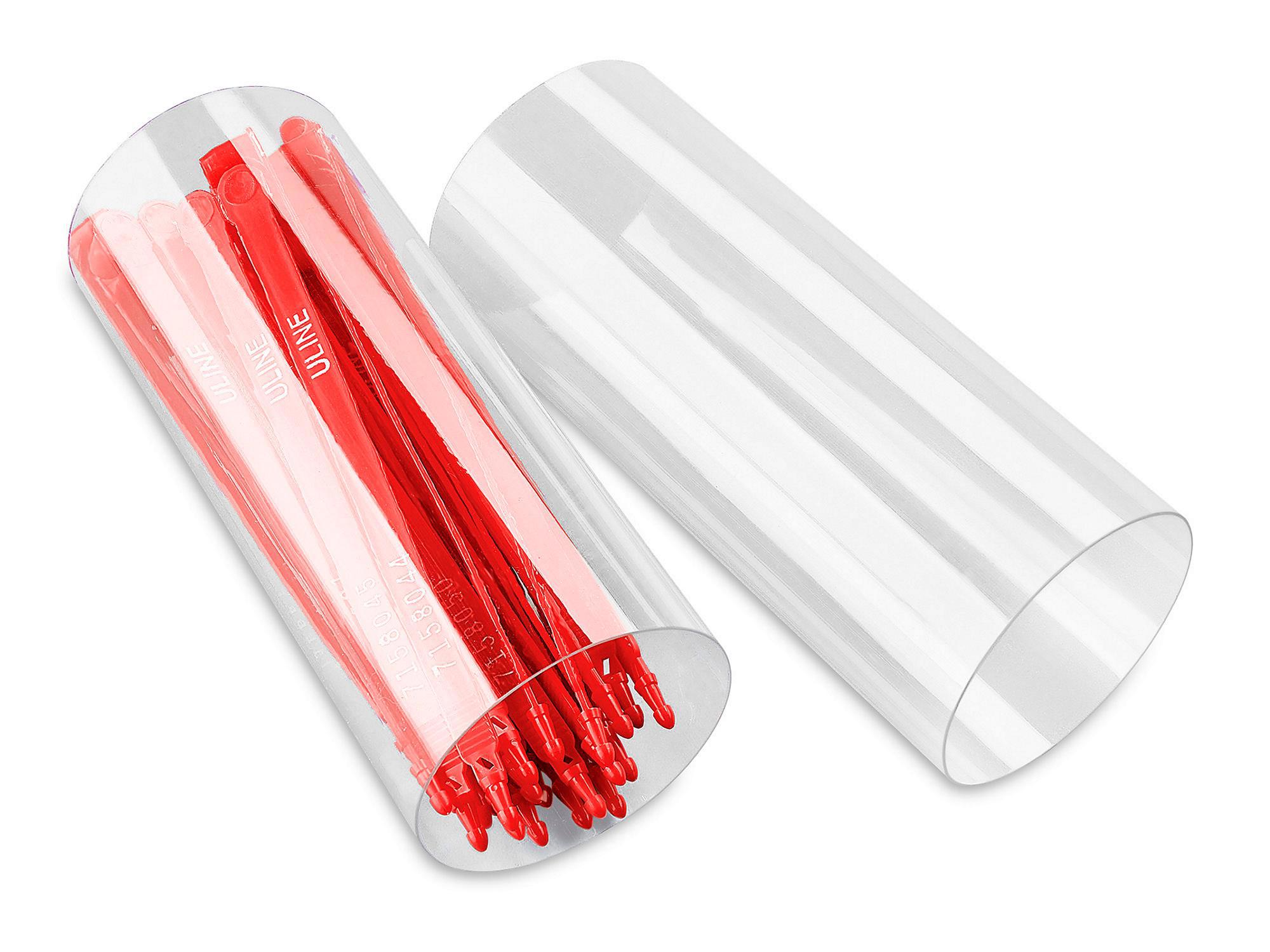 Clear Plastic Tubes - 3 x 6