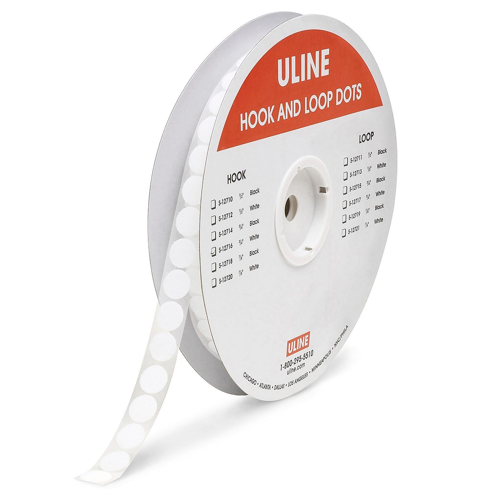 Tape Dots - Hook, White, 3 4