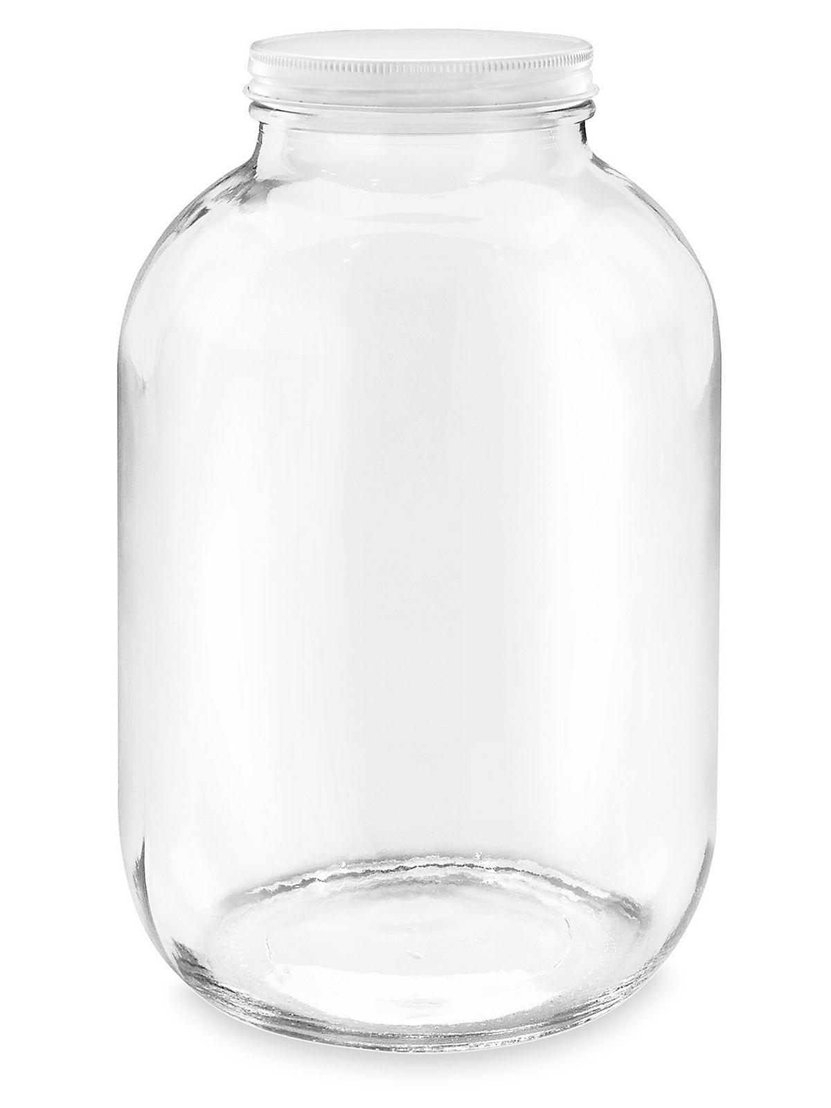 Wide-Mouth Glass Jars Bulk Pack - 1 Gall