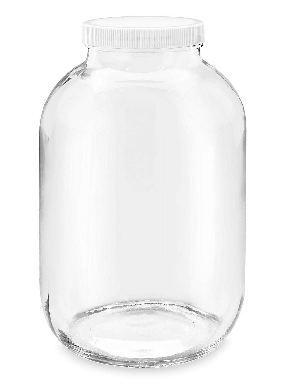 Wide-Mouth Glass Jars - 1 Gallon, 3