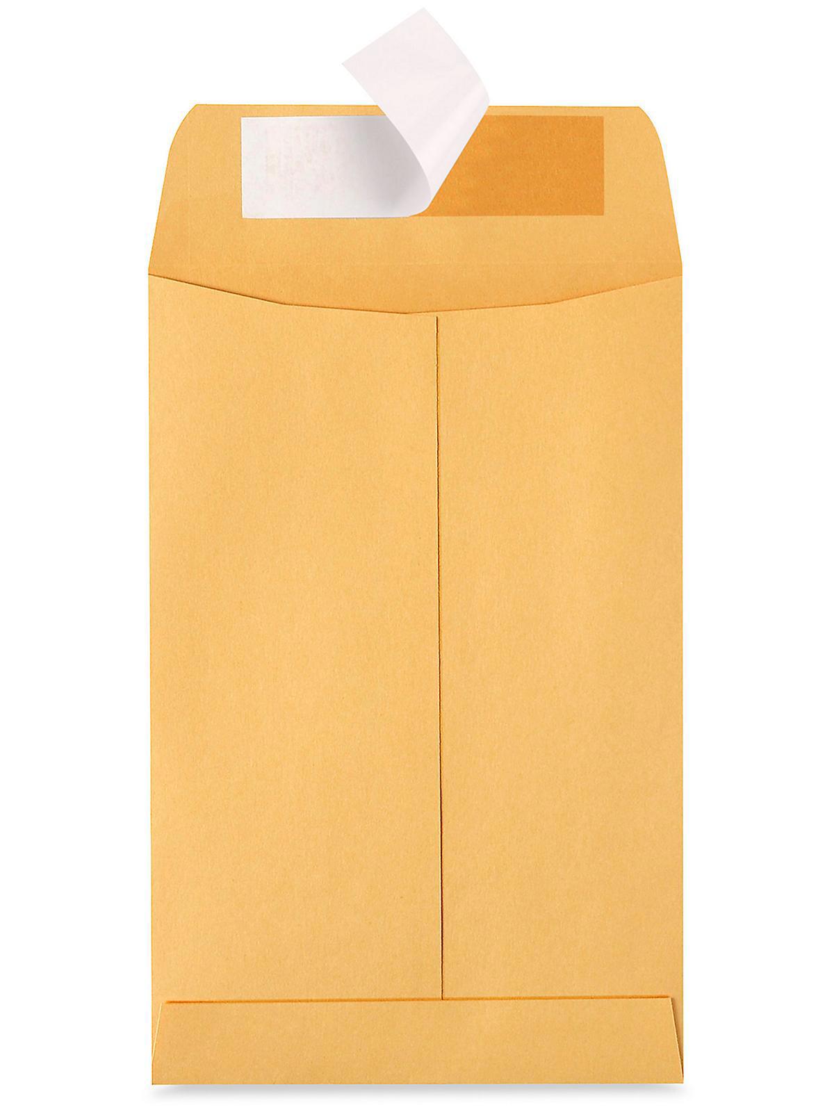 Self-Seal Envelopes - Kraft, 6 x 9