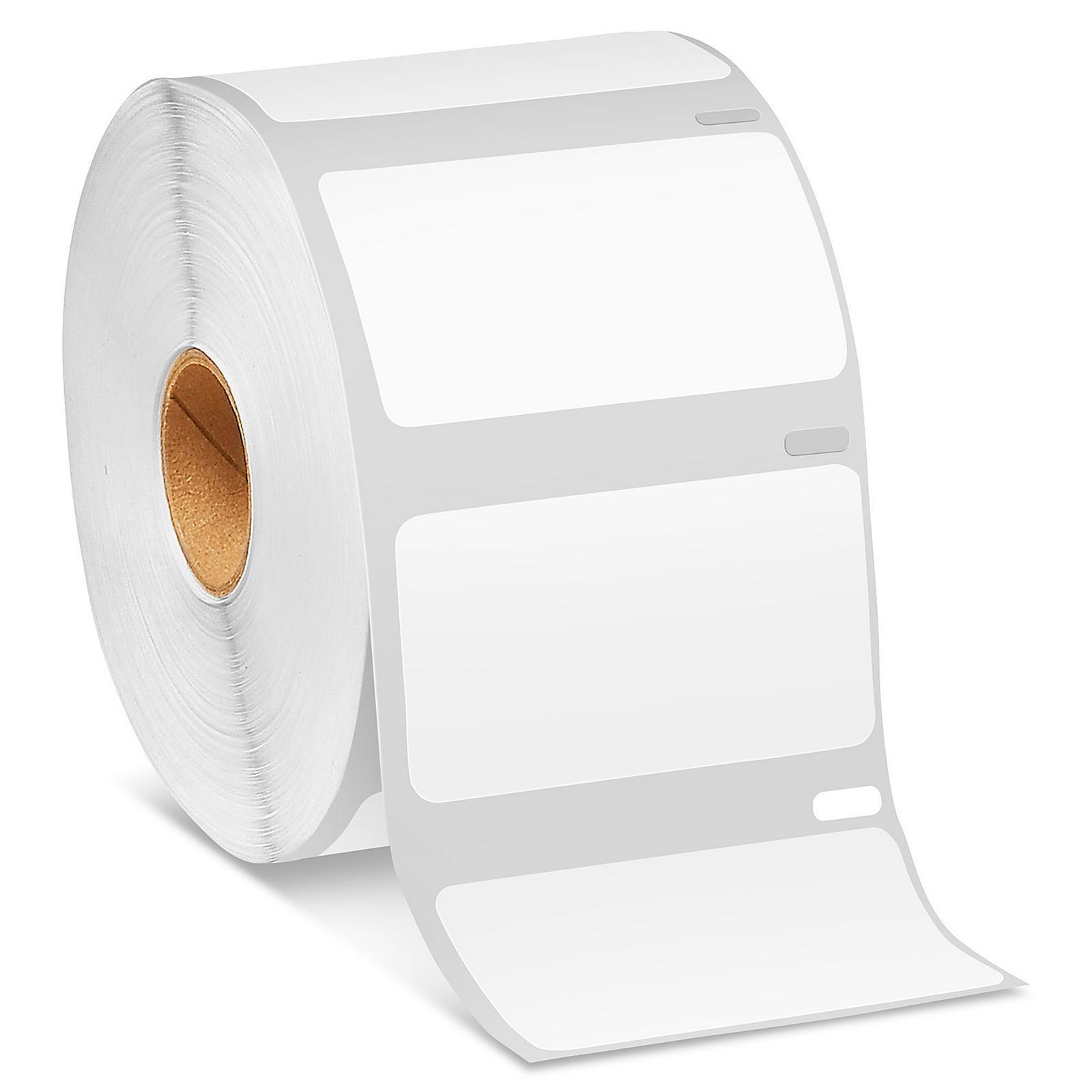 Uline Mini Printer Labels - White Paper,