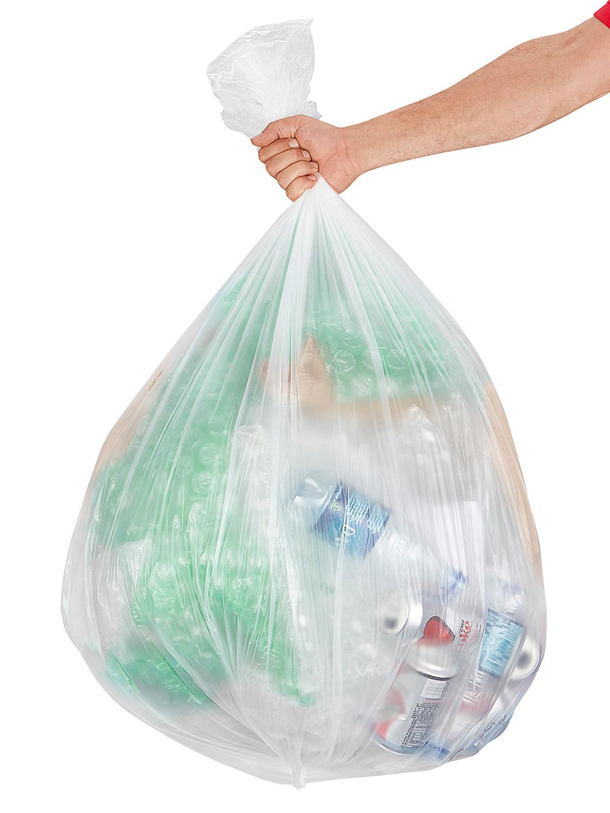 Uline Economy Trash Liners - Natural, 56