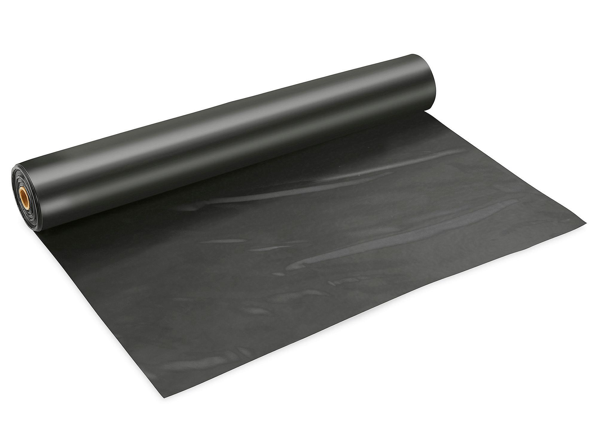 Black Poly Sheeting - 4 Mil, 12' x 100'.