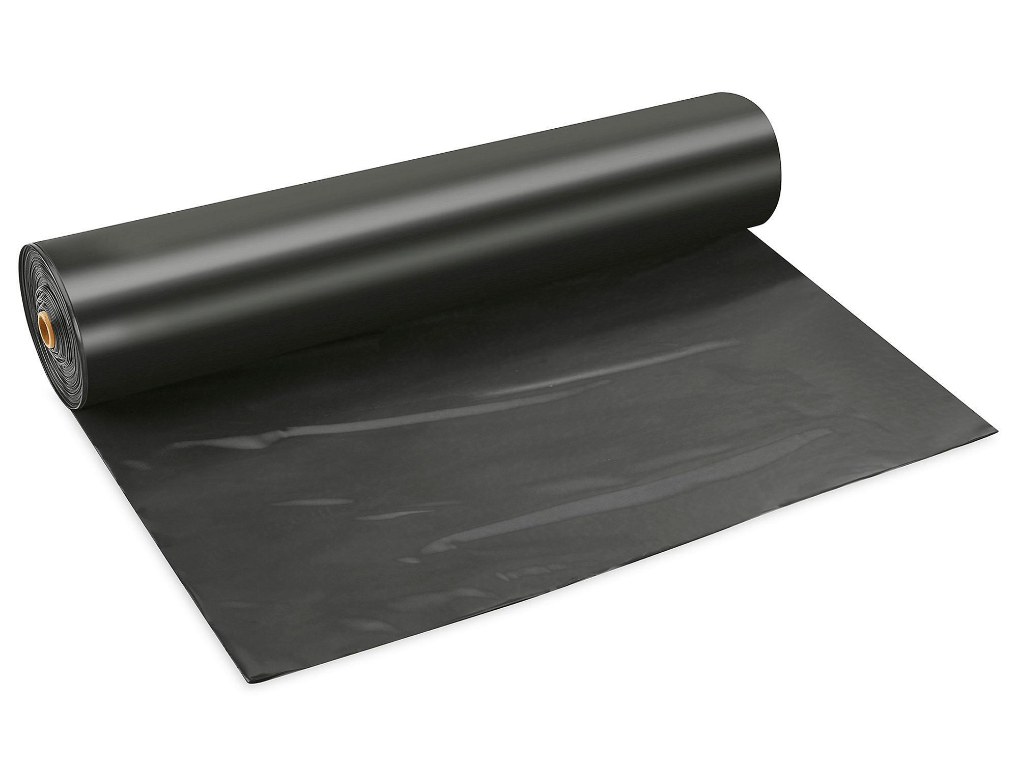 Black Poly Sheeting - 6 Mil, 12' x 100'.