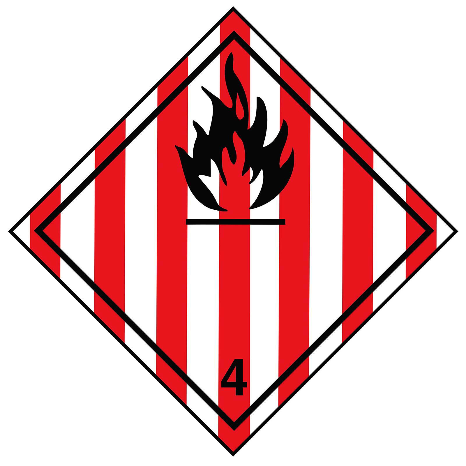 International Labels - Flammable Solid,
