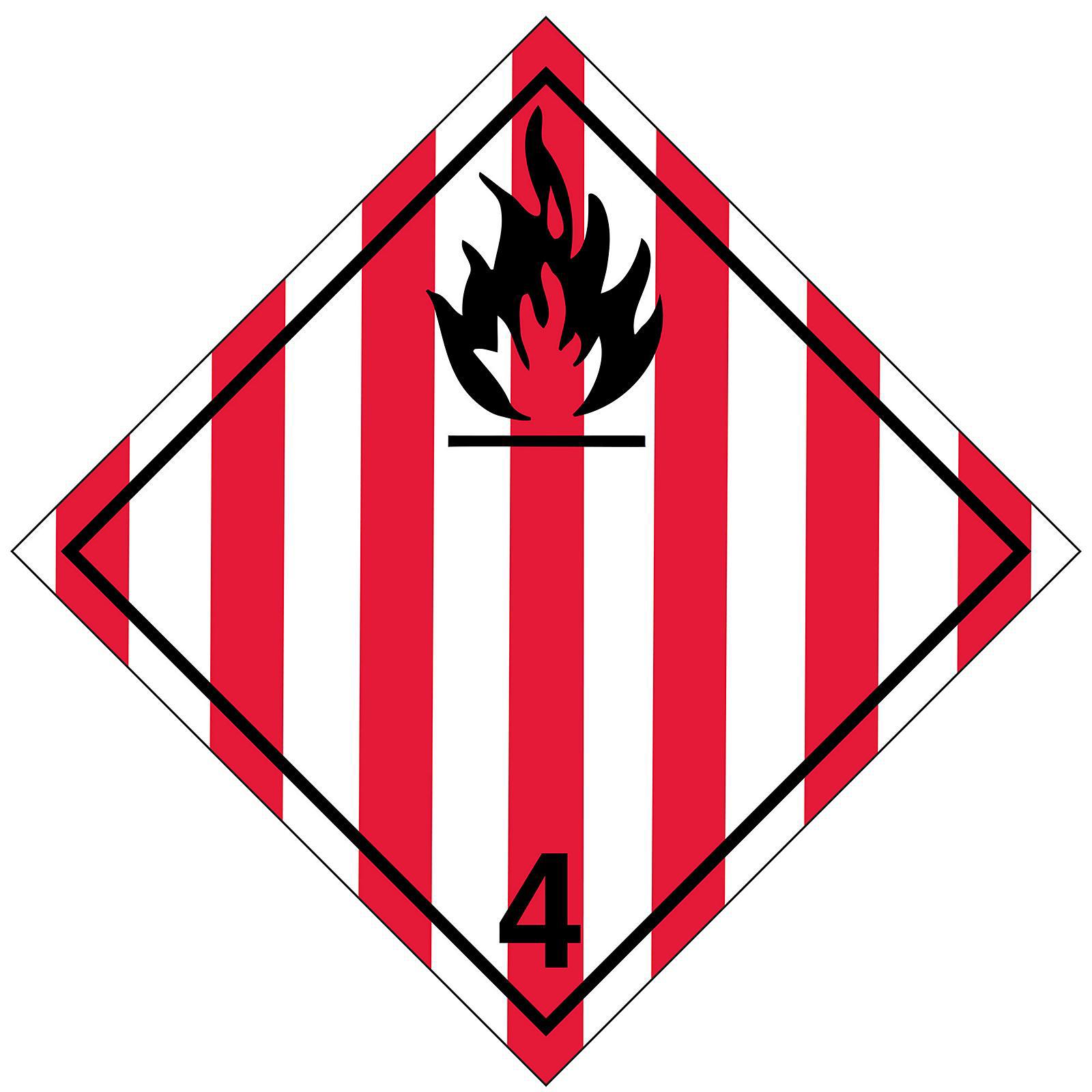 International Placard - Flammable Solid,