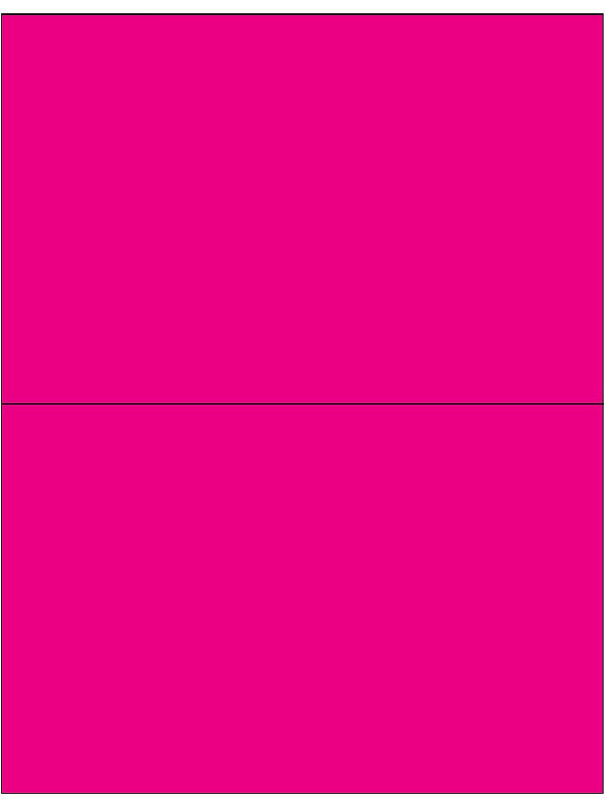 Removable Laser Labels - Fluorescent Pin