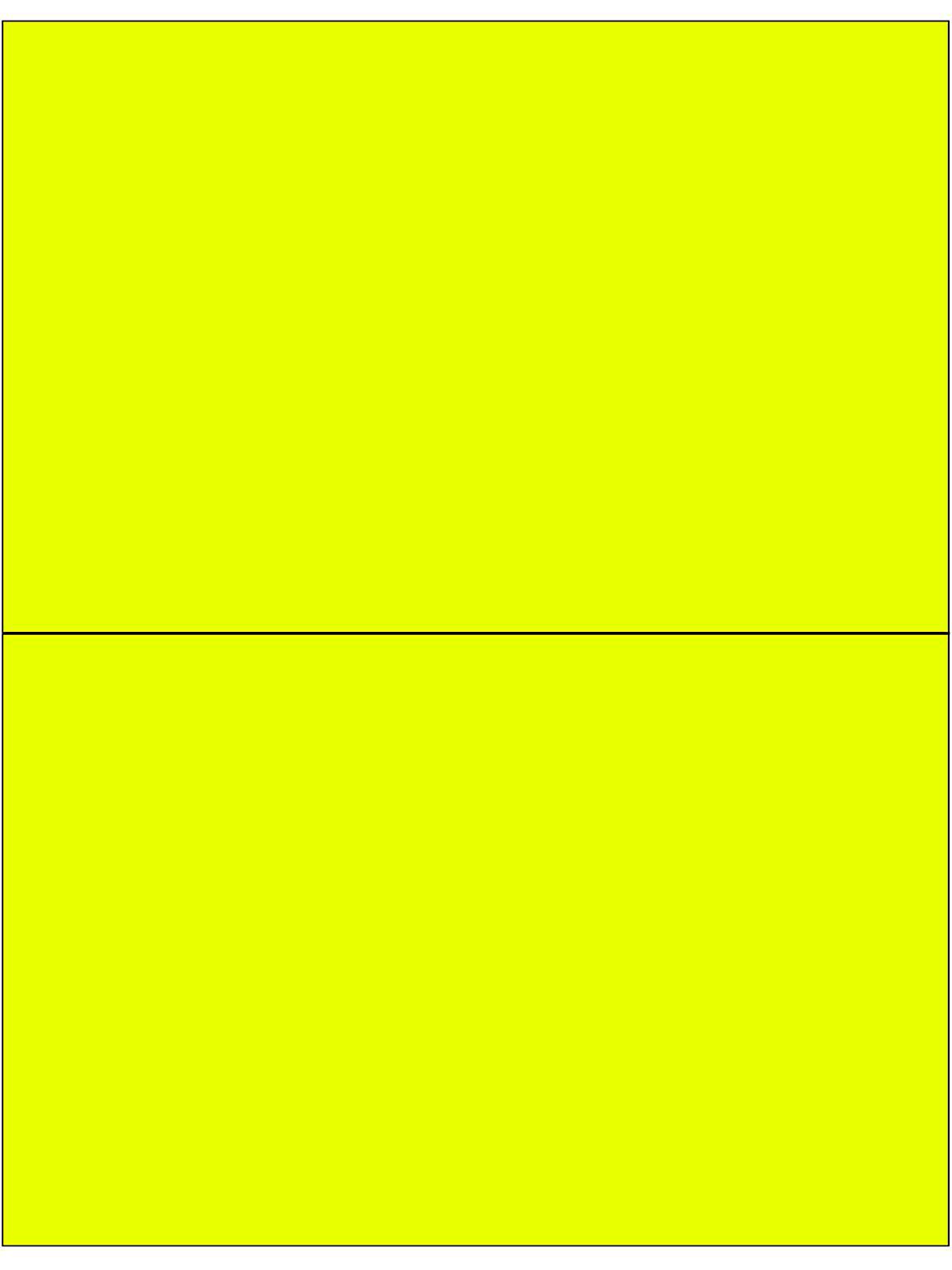 Removable Laser Labels - Fluorescent Yel