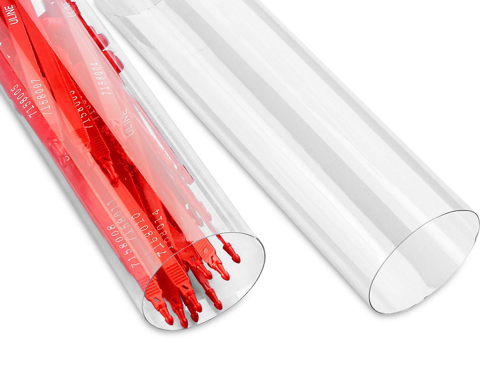 Clear Plastic Tubes - 3 x 48
