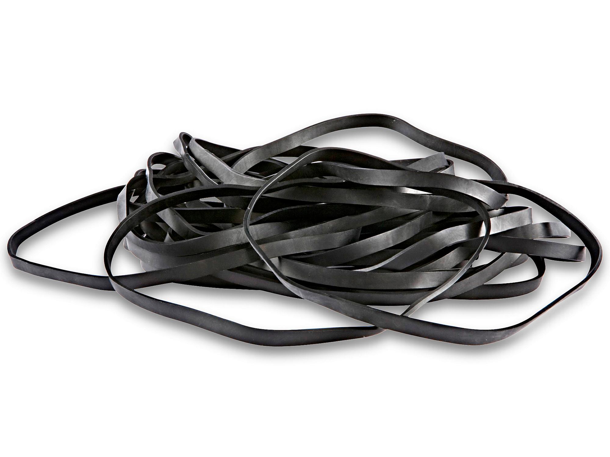 Conductive Rubber Band - Black, 8 x 1 4