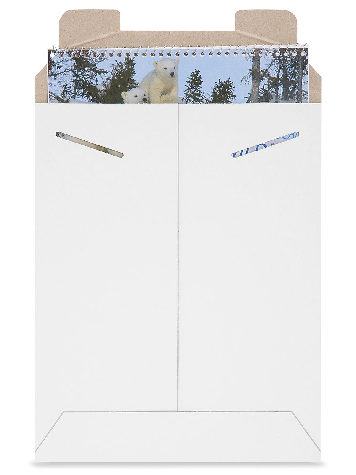 White Tab Locking Stayflats #10 - 7 x 9