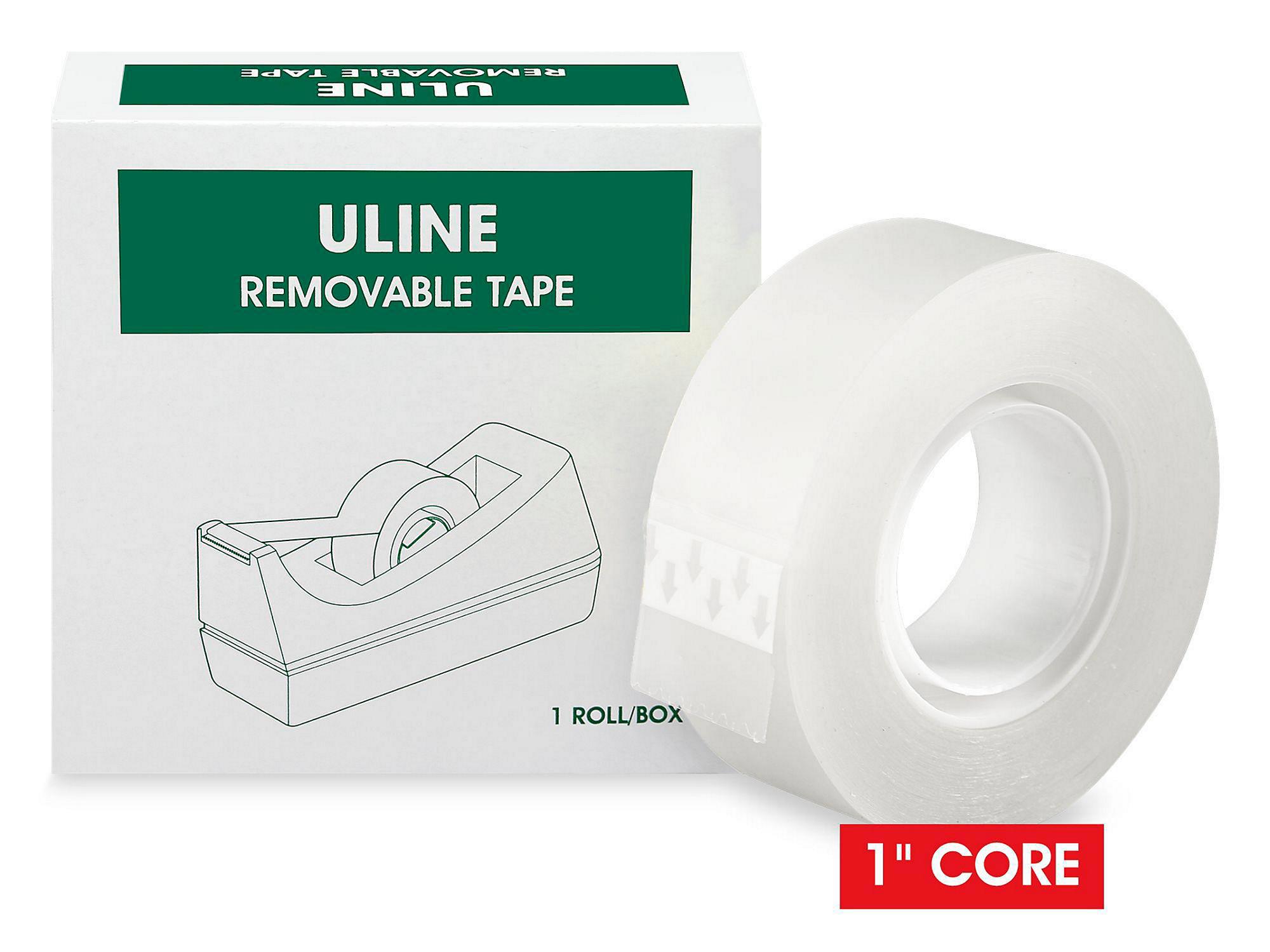 Uline Removable Clear Tape - 3 4