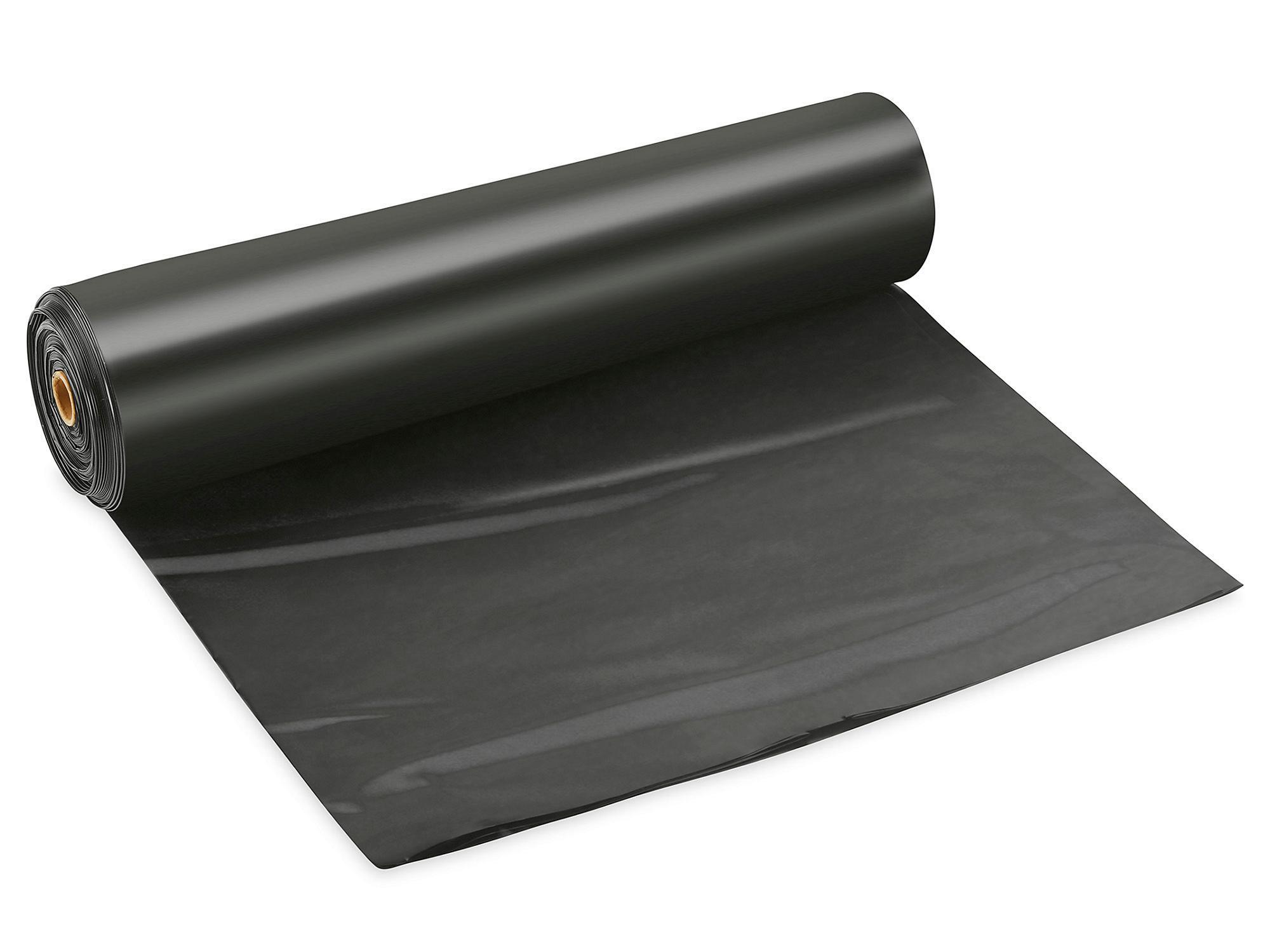 Black Poly Sheeting - 6 Mil, 6' x 100'.