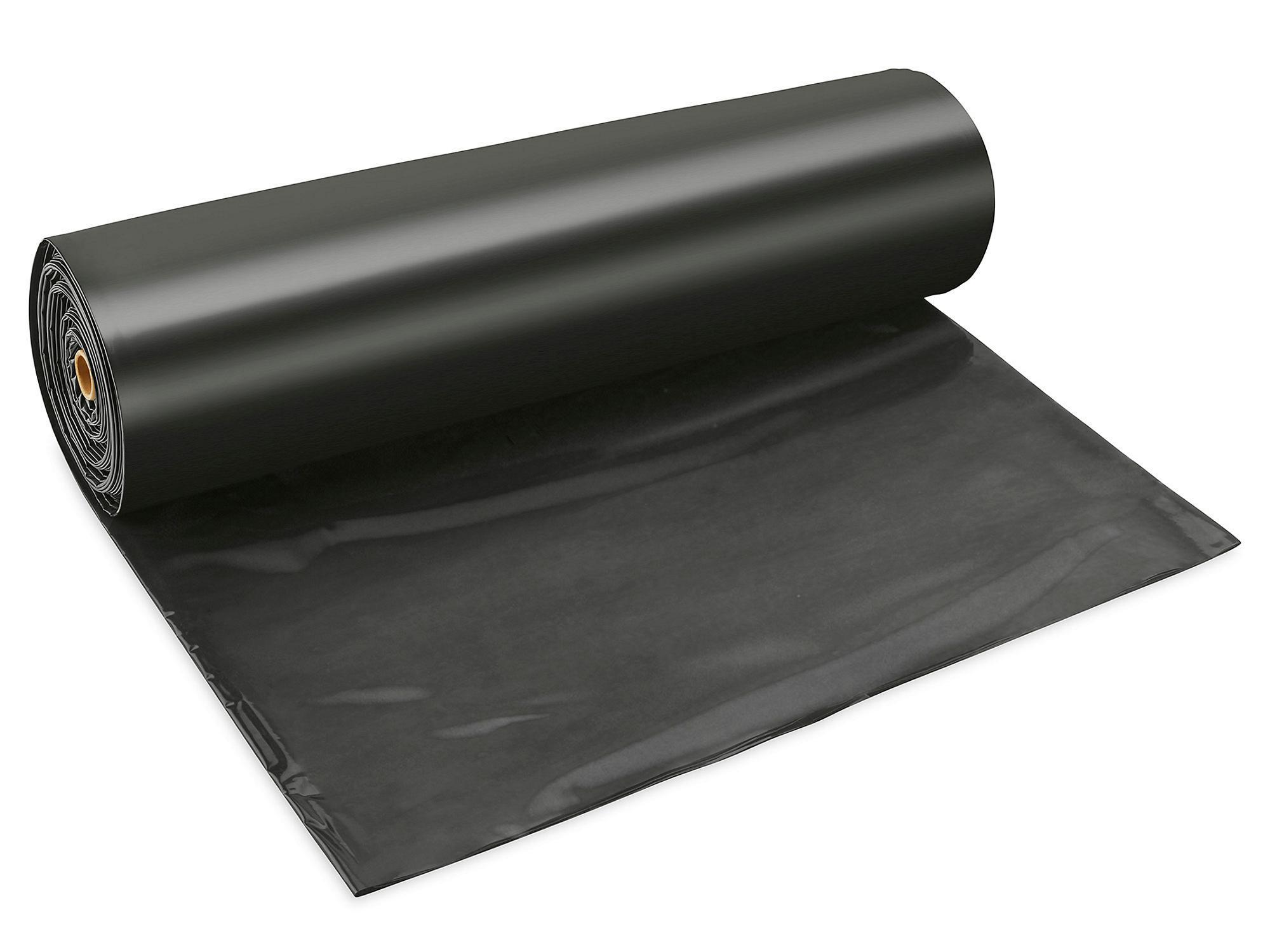 Black Poly Sheeting - 6 Mil, 24' x 100'.