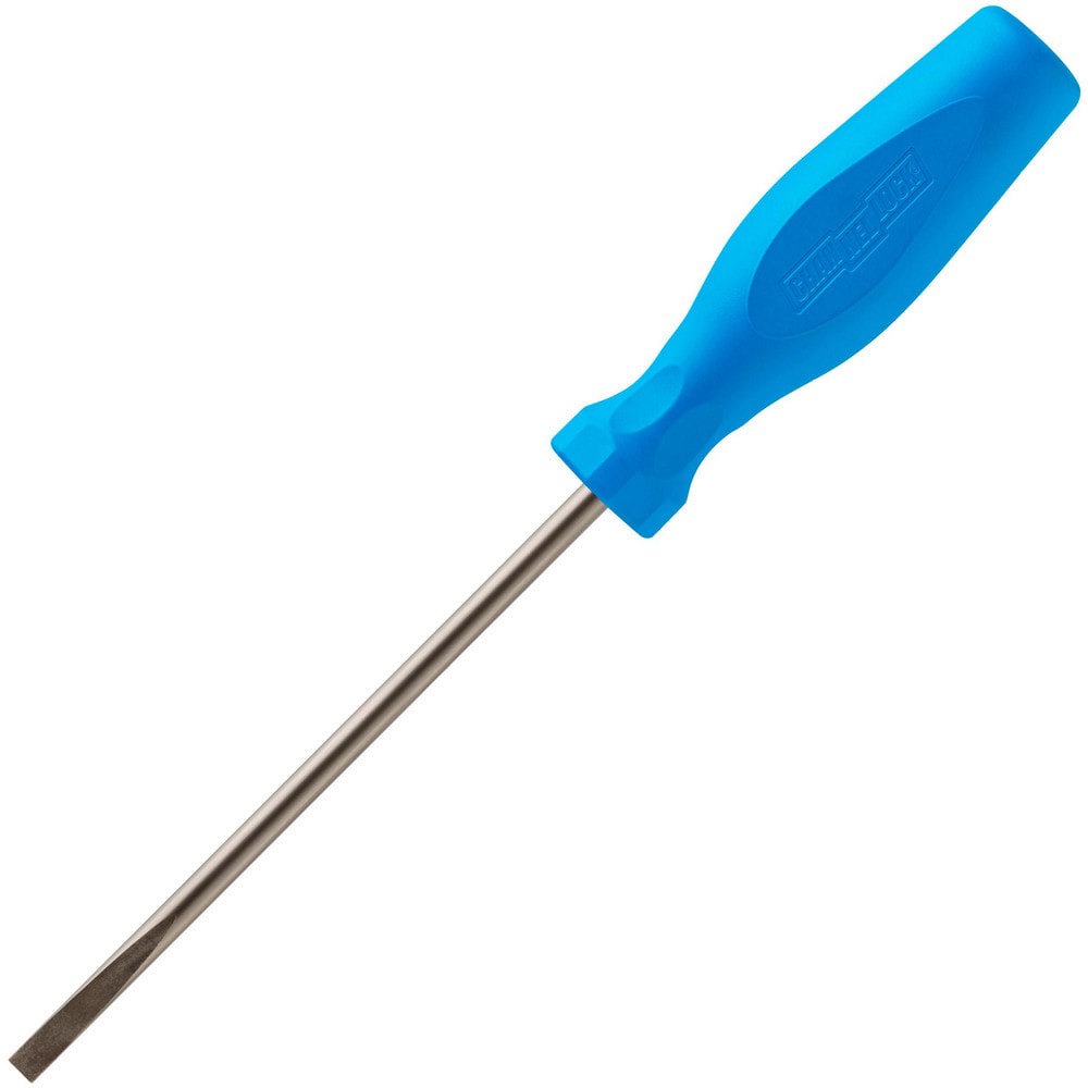Slotted Screwdrivers; Blade Width (Inch): 1/4 ; Blade Length (Inch): 6 ; Overall Length (Inch): 10-1/2in ; Handle Type: Comfort Grip; Ergonomic; Tri-Lobed ; Handle Length (Decimal Inch): 4-1/2 ; Shank Type: Round