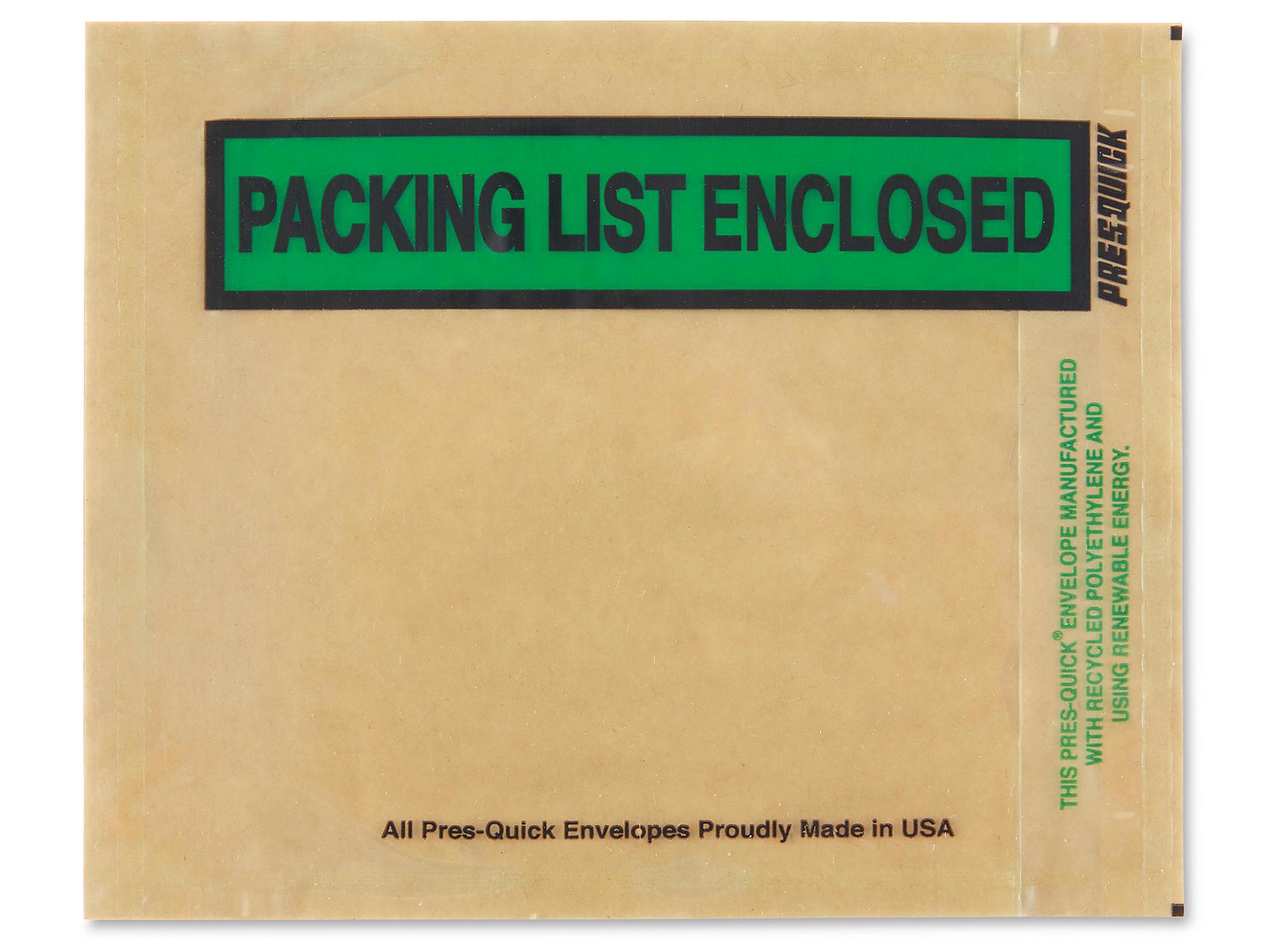 Environmentally Friendly Packing List En