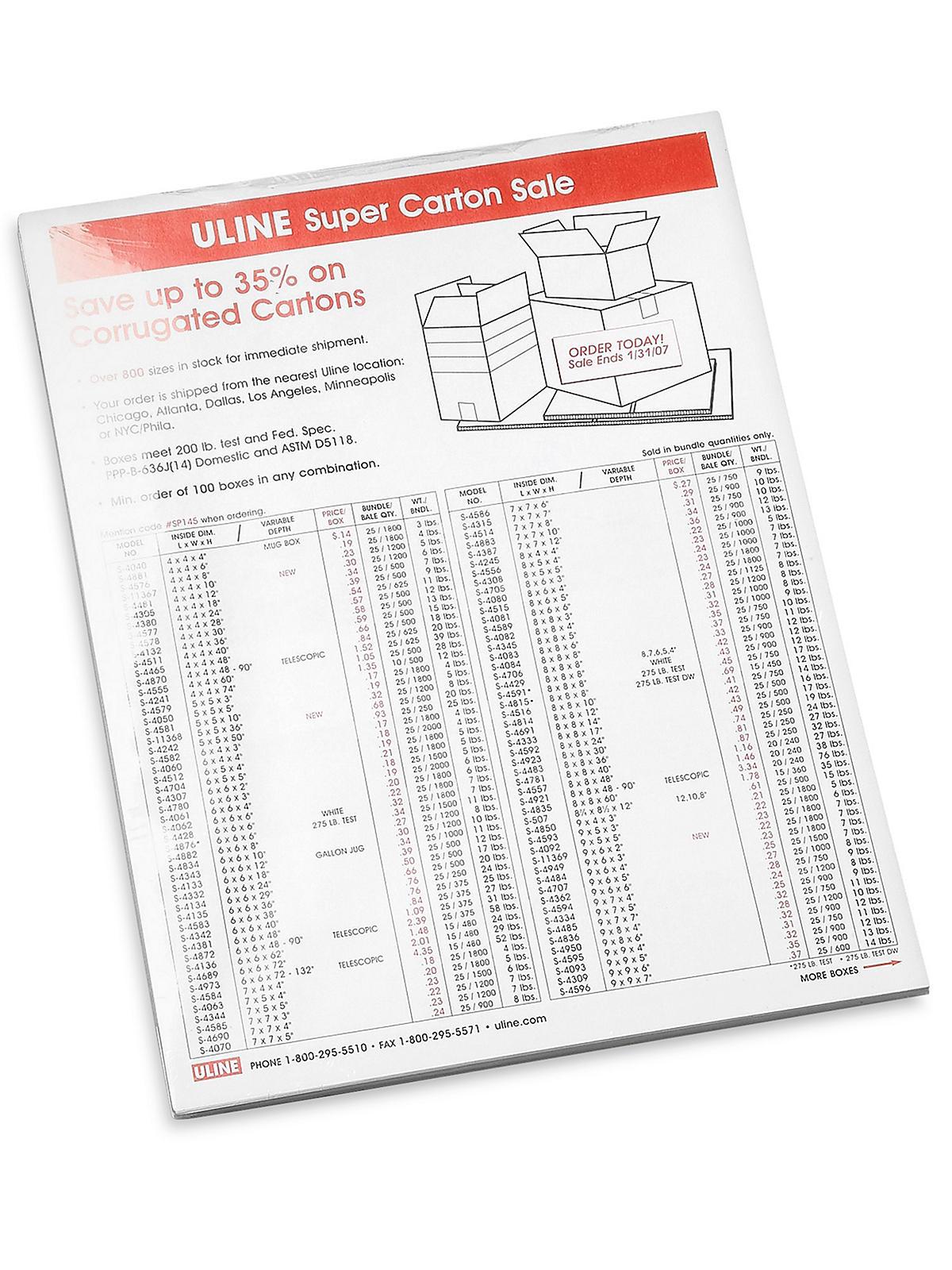 Uline PVC Shrink Film Bags - 80 gauge, 9