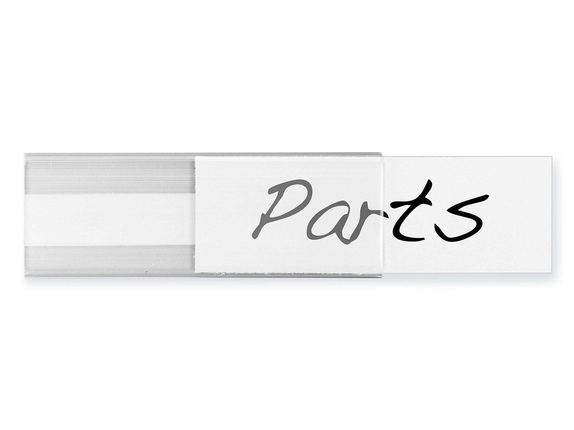 Plastic Label Holders - Adhesive Back, 1