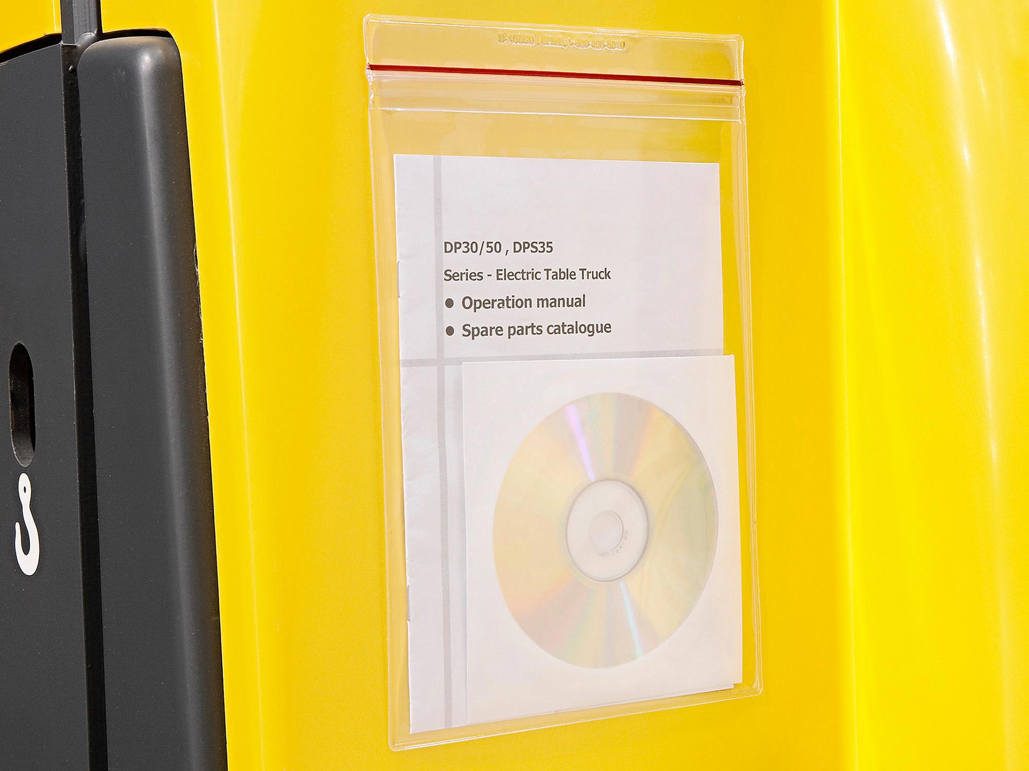 Reclosable Press-On Vinyl Envelopes - 6