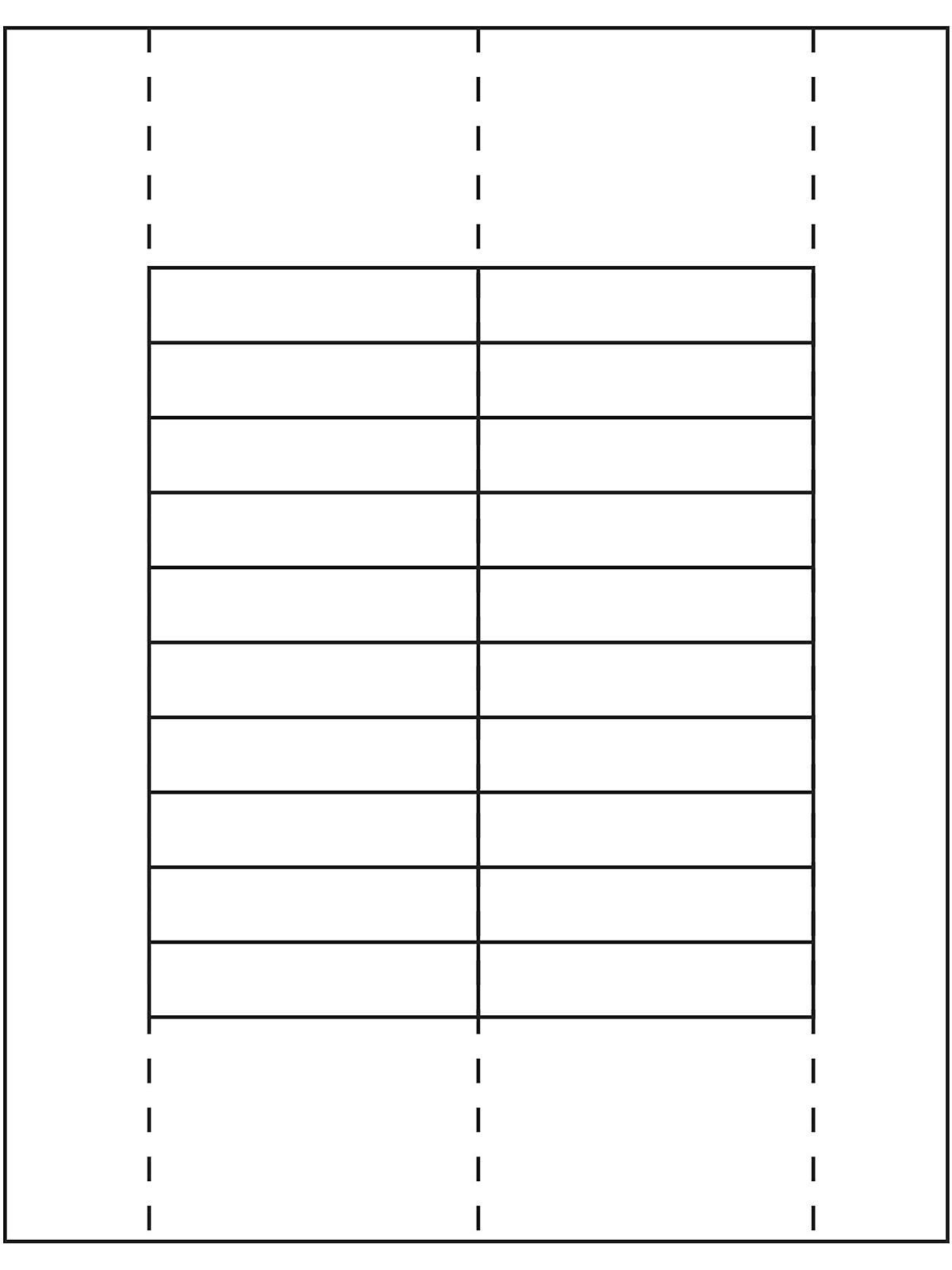 Insert Cards - 1 x 4