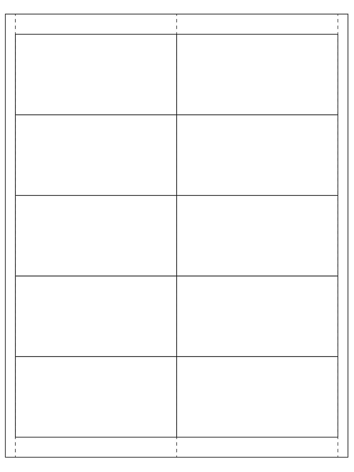 Insert Cards - 2 x 4