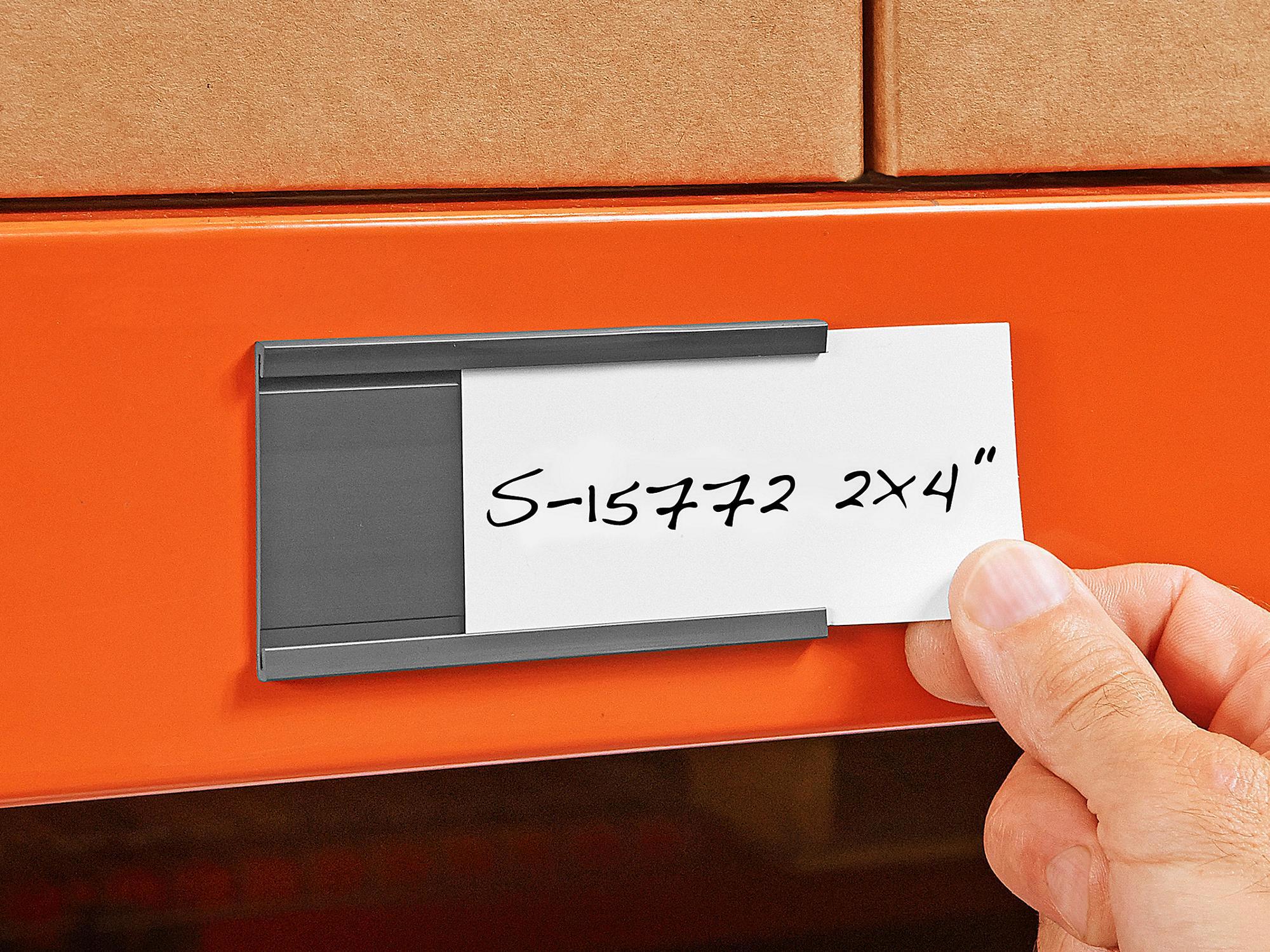 C-Channel Magnetic Warehouse Card Holder