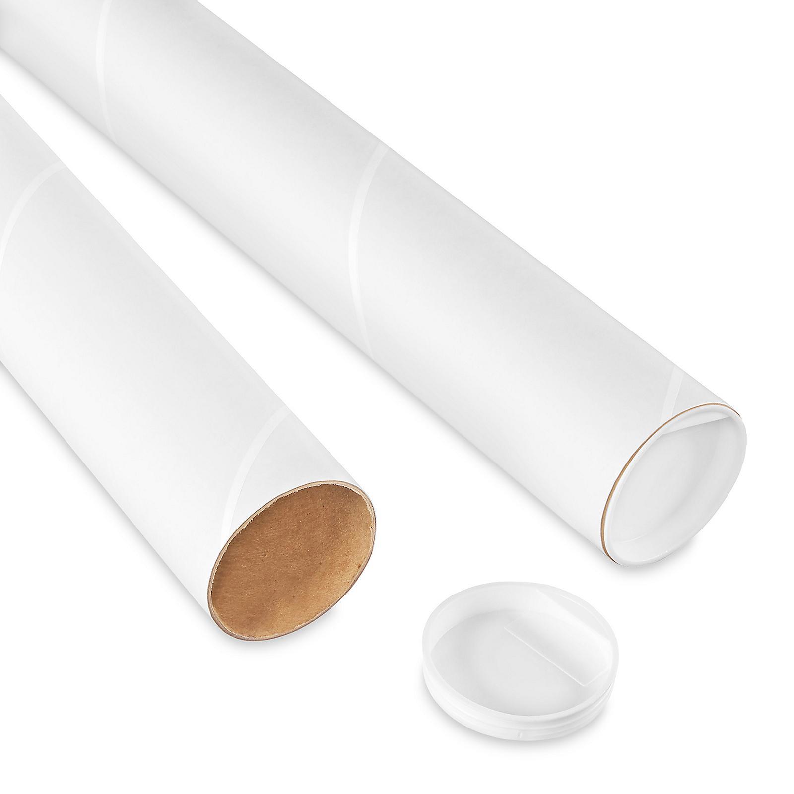White Mailing Tubes - 2 1 2 x 26