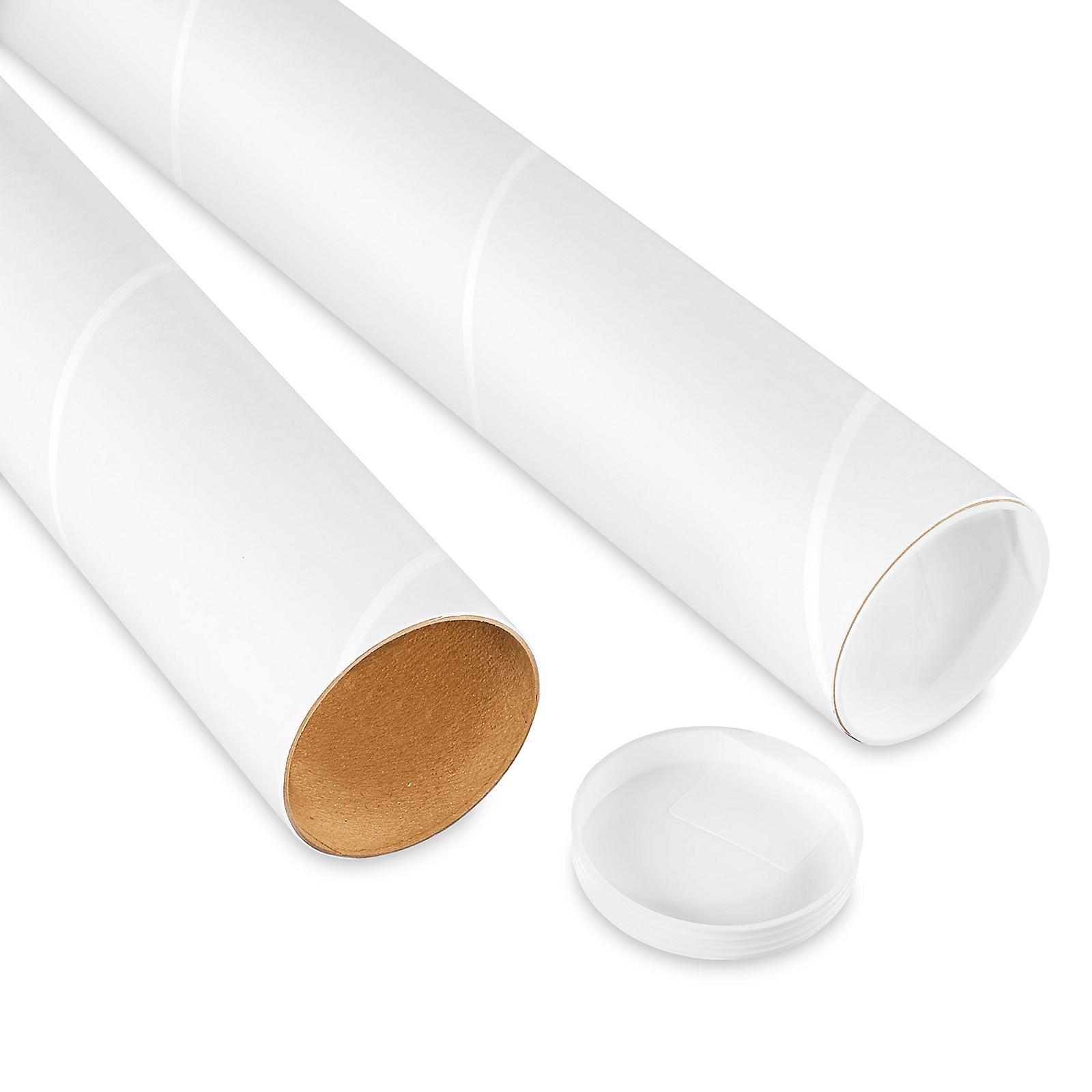 White Mailing Tubes - 3 x 72