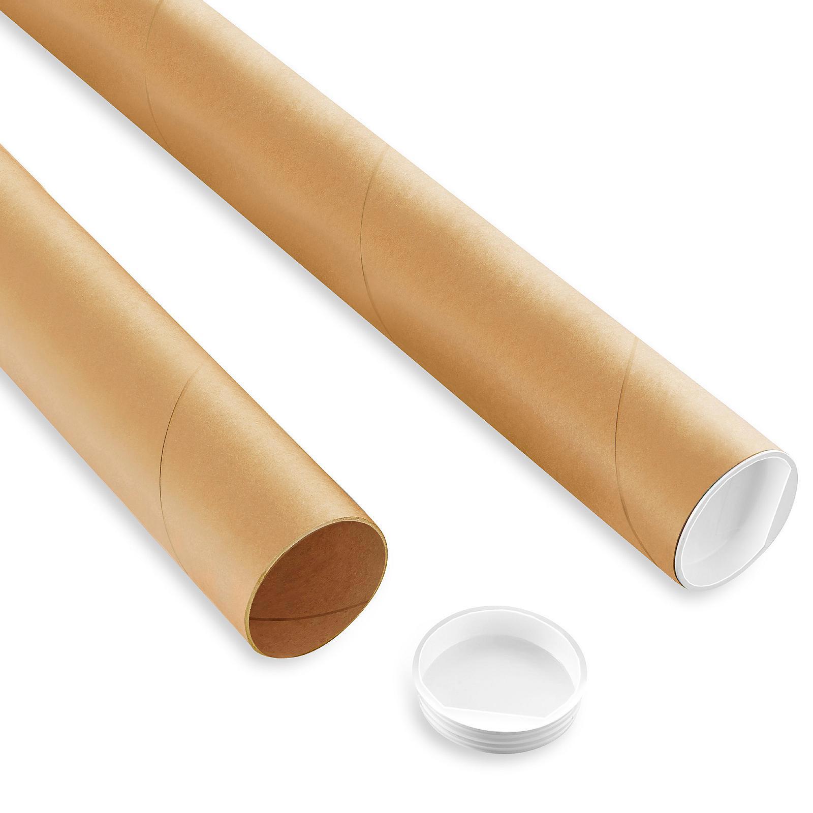 Custom Kraft Mailing Tubes - 2 x 3
