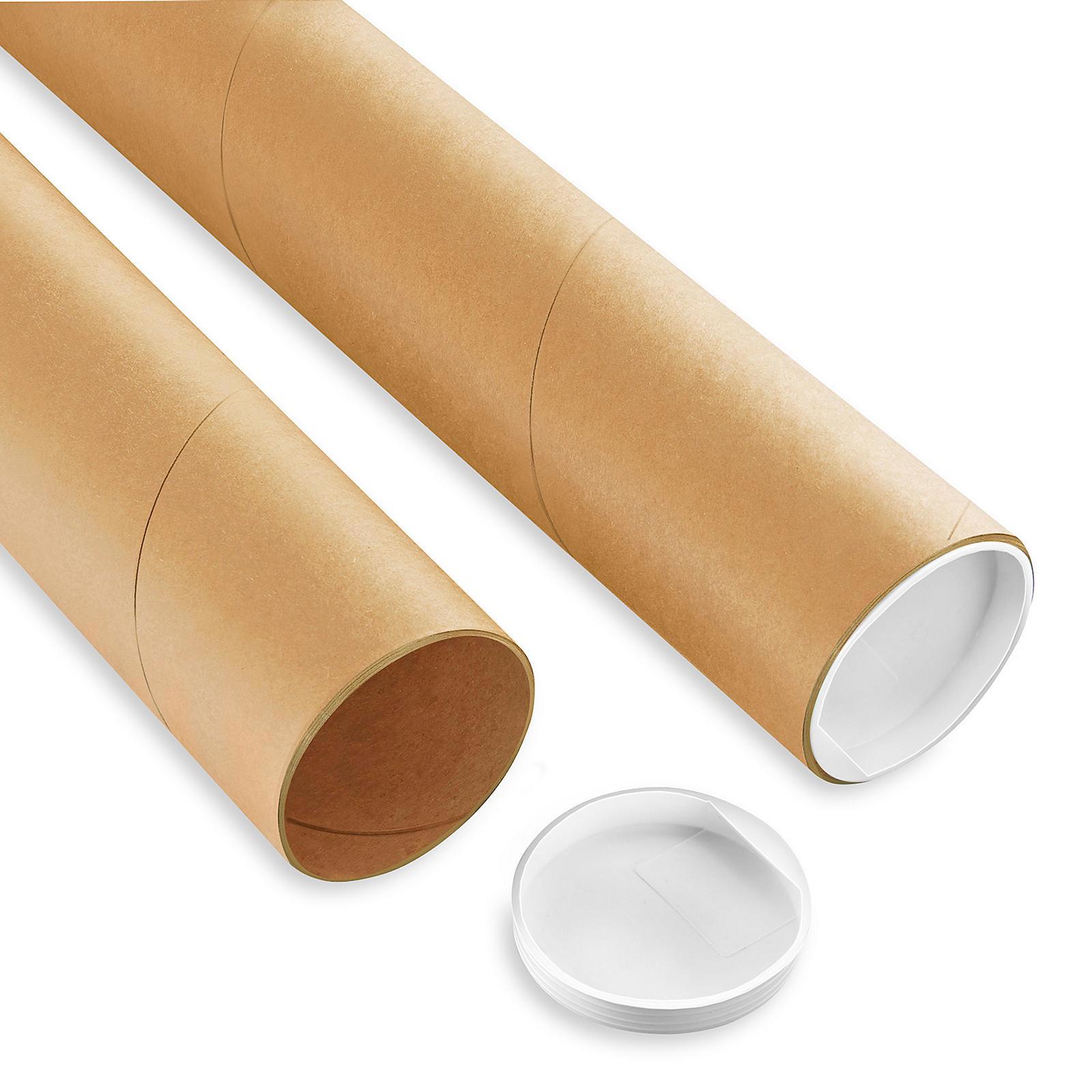 Custom Kraft Mailing Tubes - 3 x 96