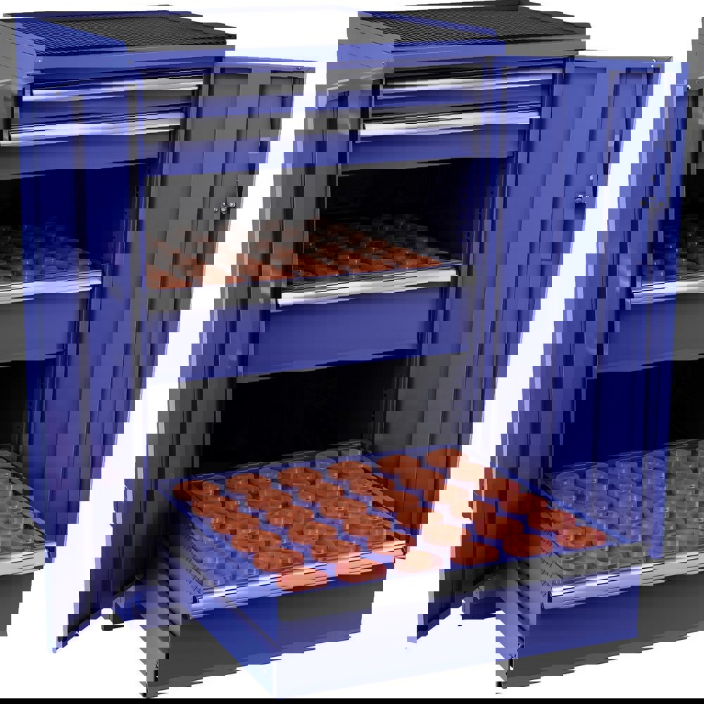 CNC Storage Cabinets; Cabinet Type: Modular ; Taper Size: 40 ; Number Of Doors: 2.000 ; Number Of Drawers: 4.000 ; Color: Dark Gray ; Material: Steel