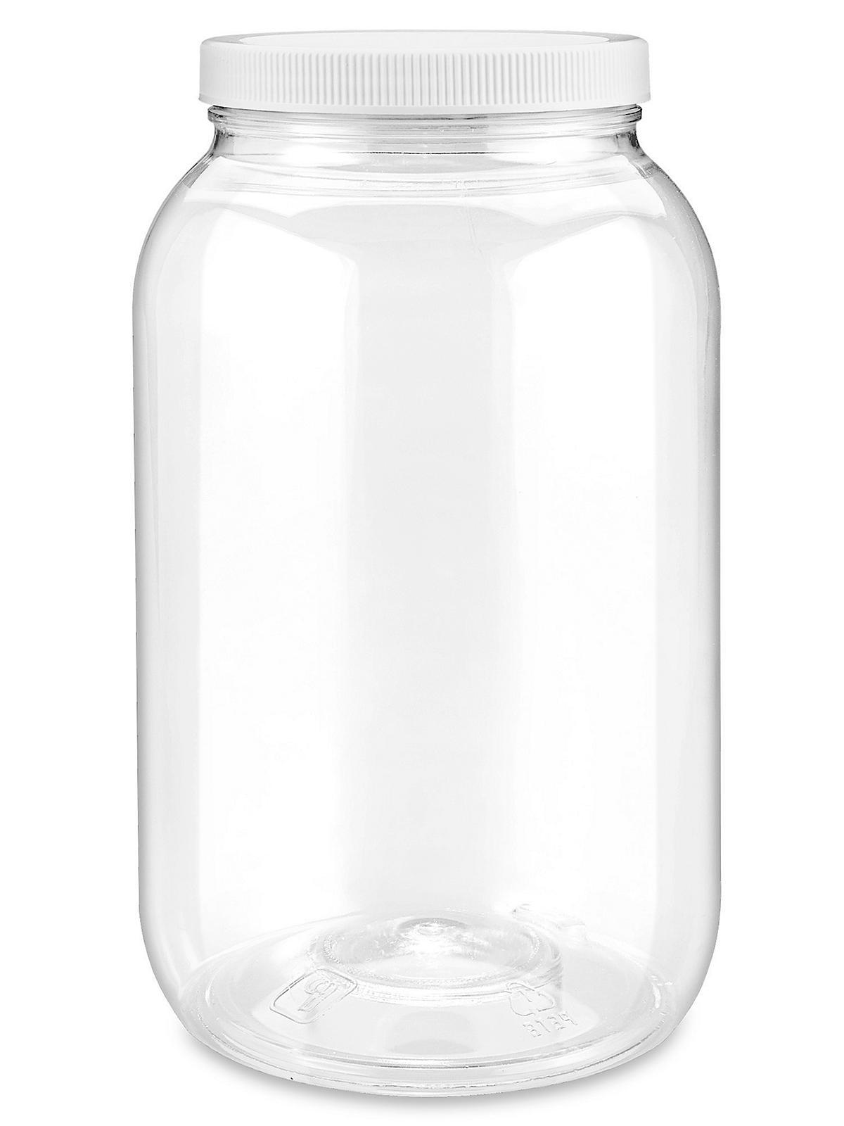 Clear PET Round Wide-Mouth Plastic Jars