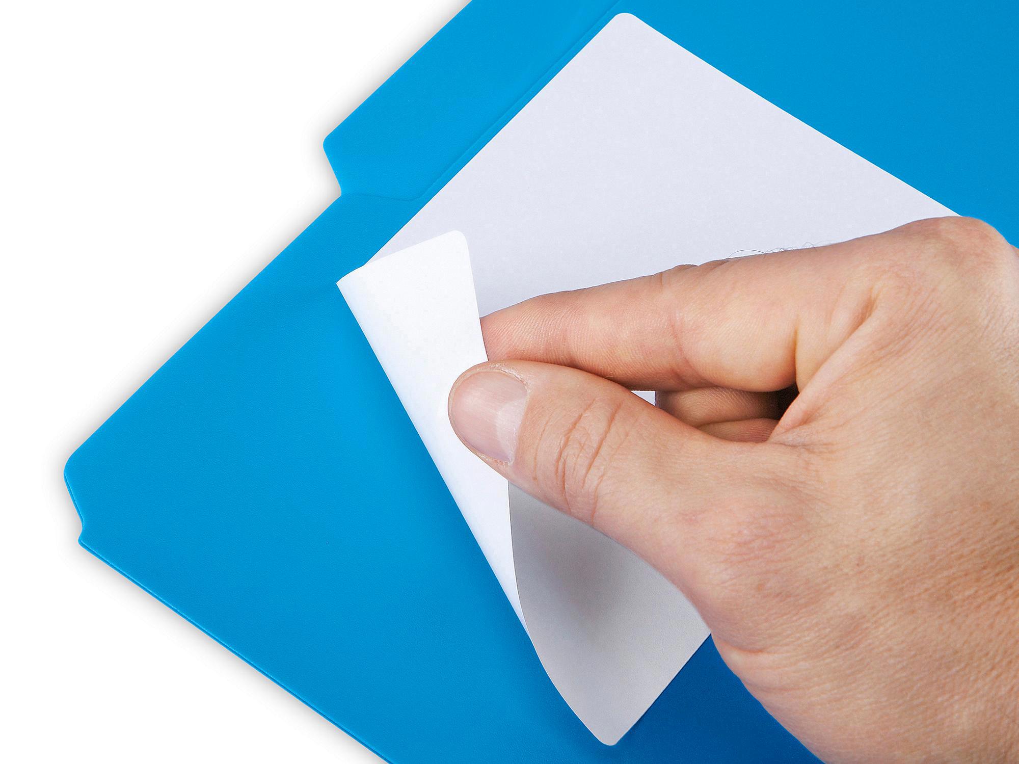 Uline Removable Laser Labels - White, 4