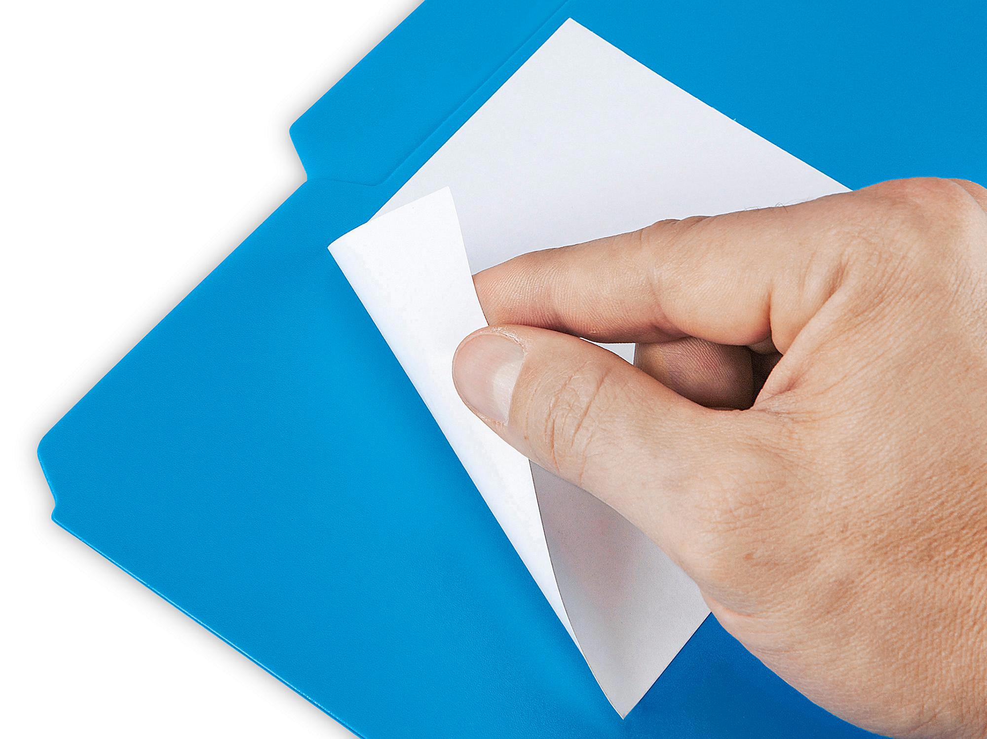 Uline Removable Laser Labels - White, 4